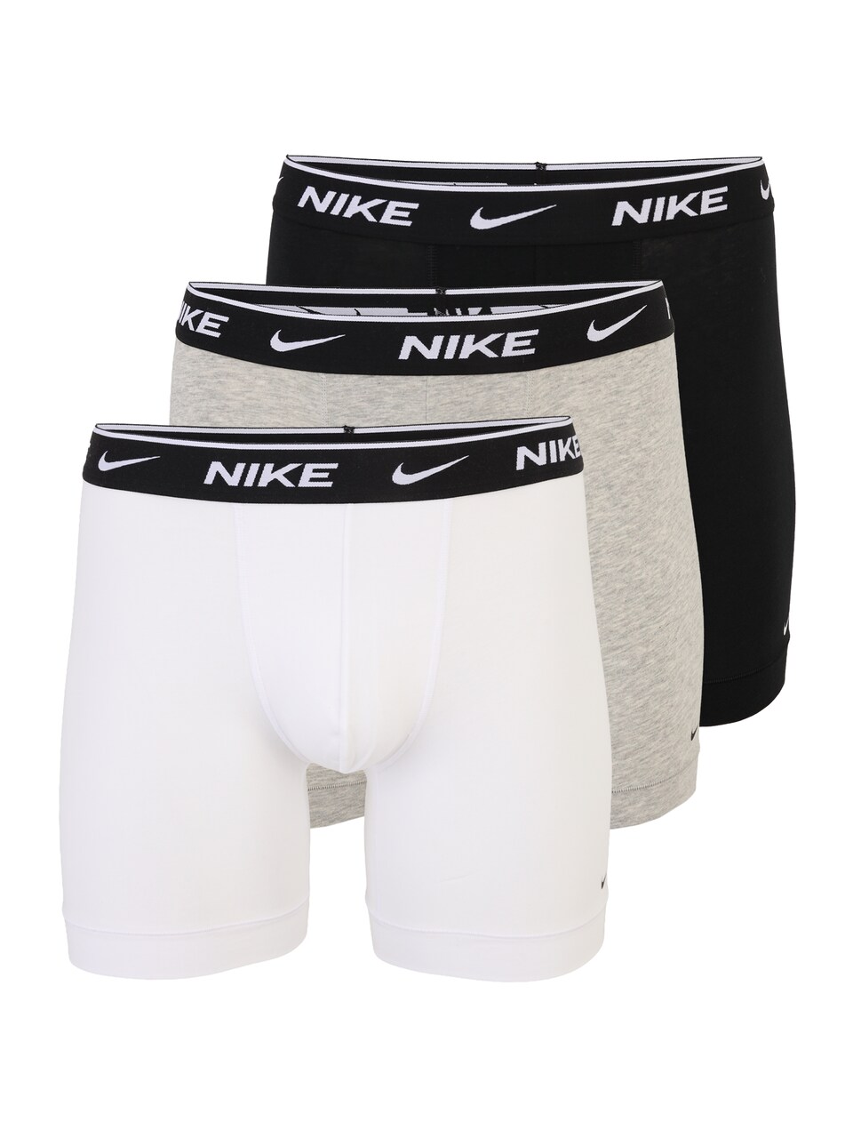 Boxershorts gråmelerad / svart