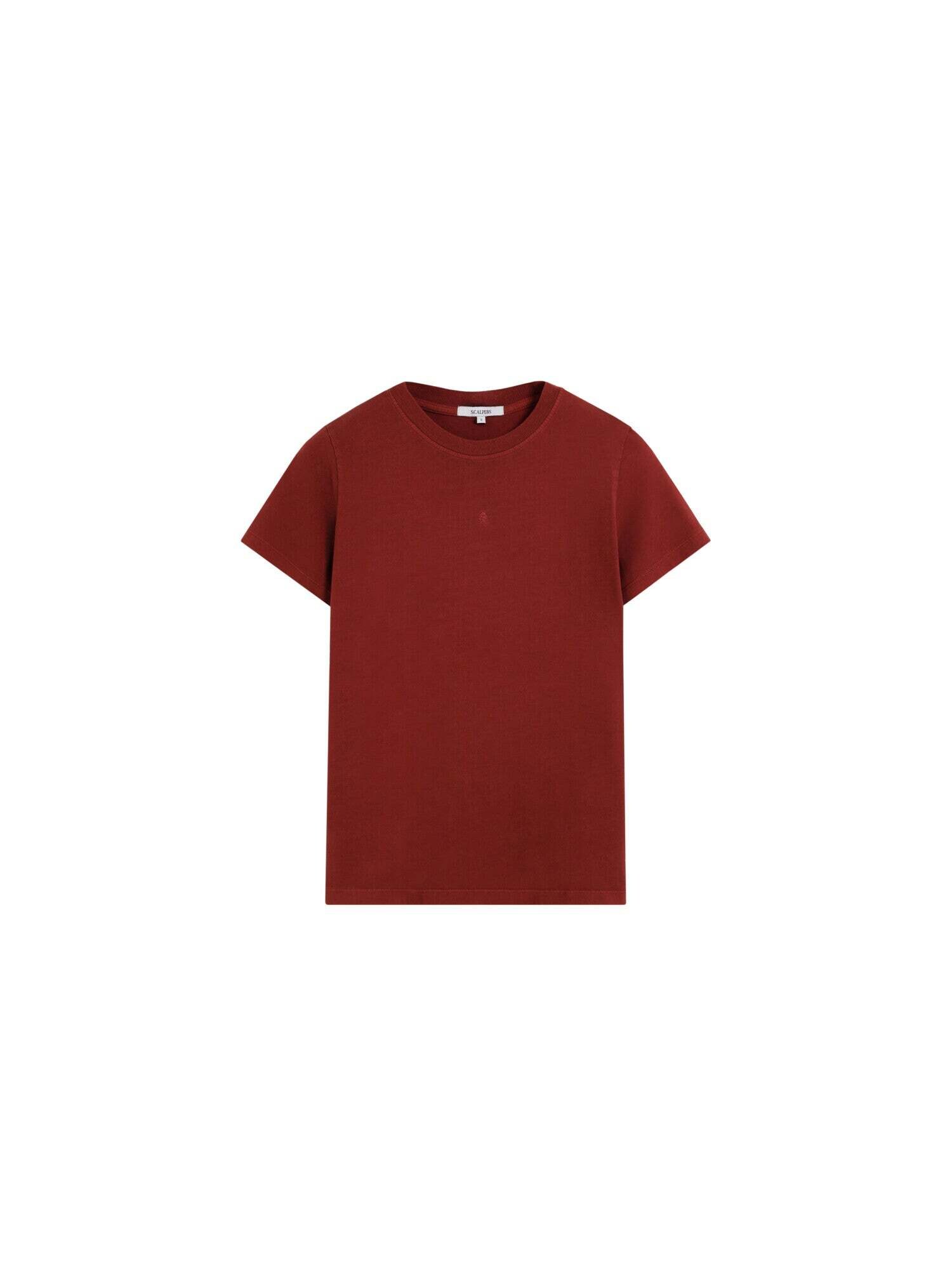 Scalpers Tricou  roşu închis