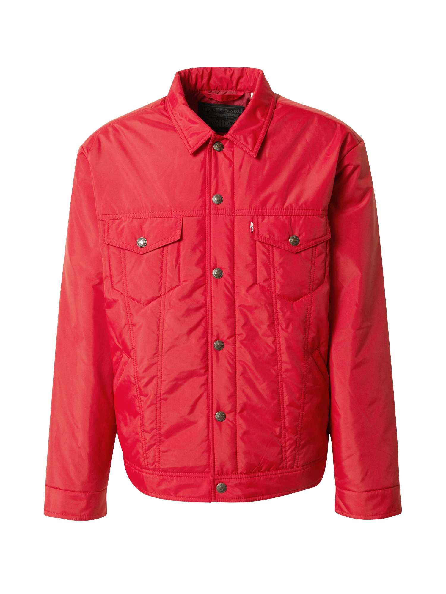 LEVI'S ® Prehodna jakna 'Relaxed Fit Padded Truck'  rdeča