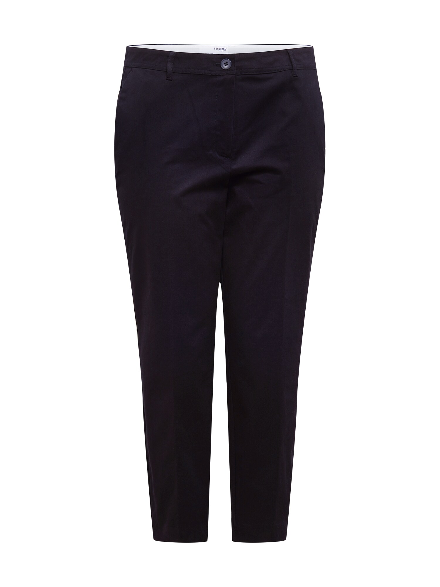 Selected Femme Curve Kelnės su kantu 'Nori'  juoda