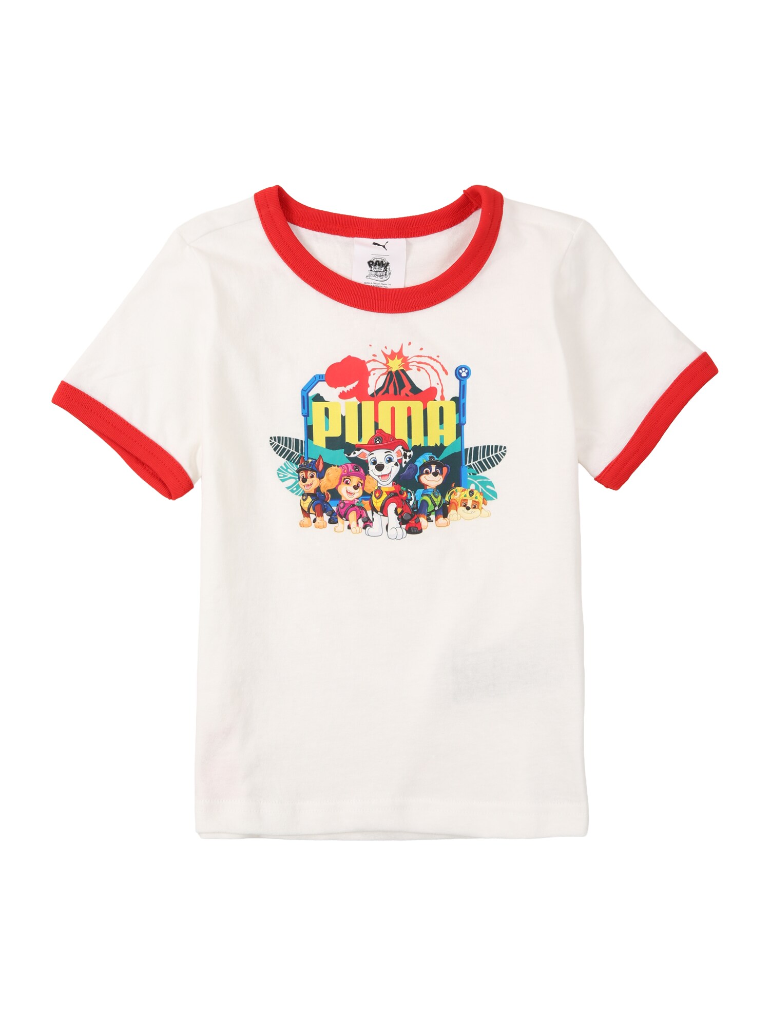 PUMA Tričko 'PUMA X PAW PATROL'  tyrkysová / žltá / červená / biela