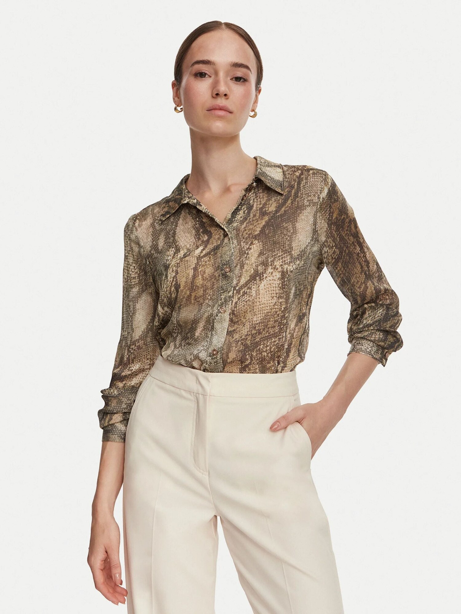 GUESS Camiseta 'W6YH68W3212'  marrón moteado – imagen 2