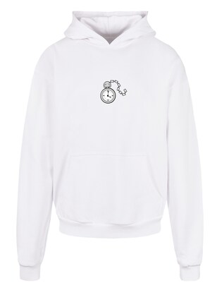 F4NT4STIC Sweatshirt ‘Alice im Wunderland Uhr Hase Heroes of Childhood’ Gemengde kleuren / Wit