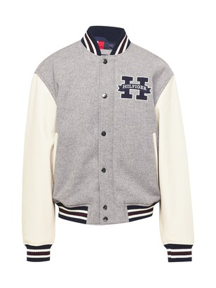 Tommy Hilfiger Tussenjas Marine / Grijs / Wit / Wolwit