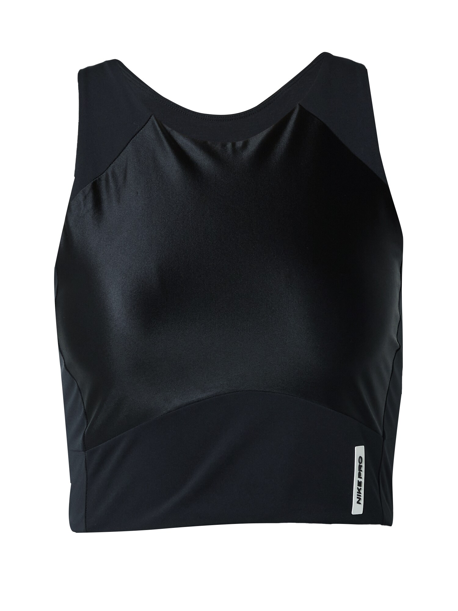 NIKE Športový top  čierna / biela