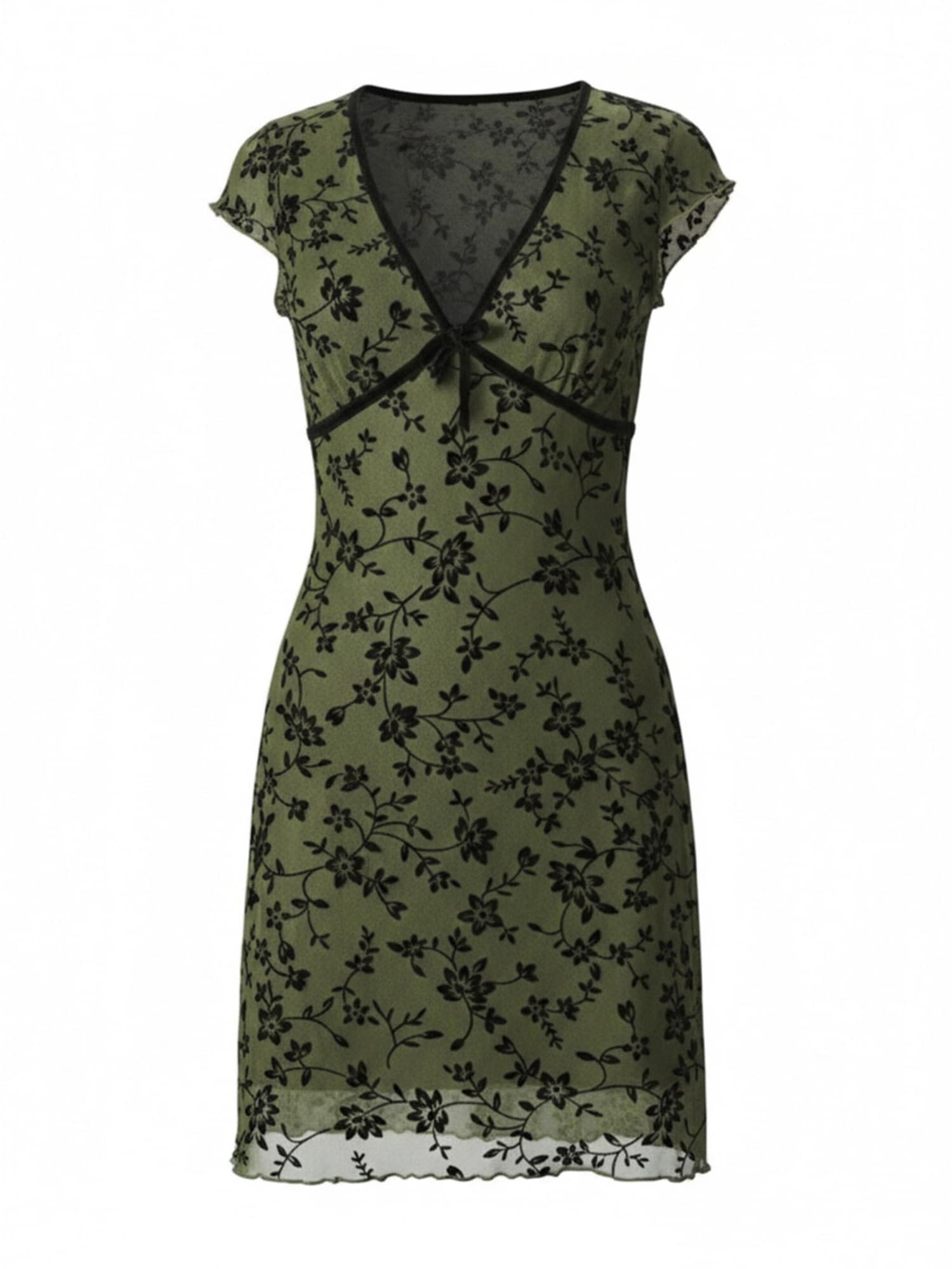 LapaPlus Vestido de verano  verde oscuro