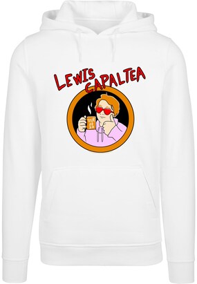 Merchcode Sweatshirt ‘Lewis Capaldi – CapalTea’ Donkeroranje / Rood / Zwart / Wit