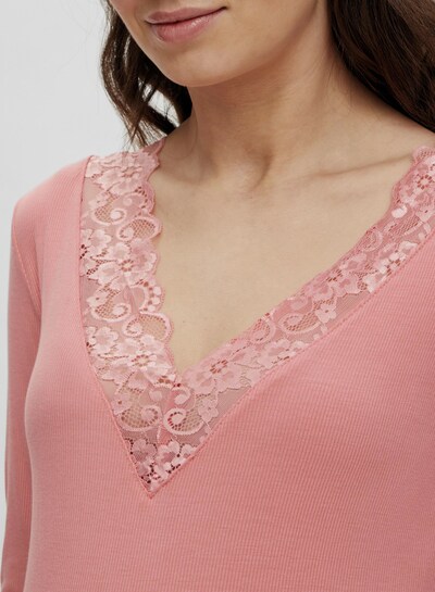 MLTRINA L/S JERSEY LACE TOP A.