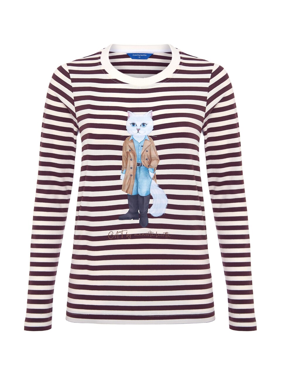 T-shirt 'Cat in Trench'