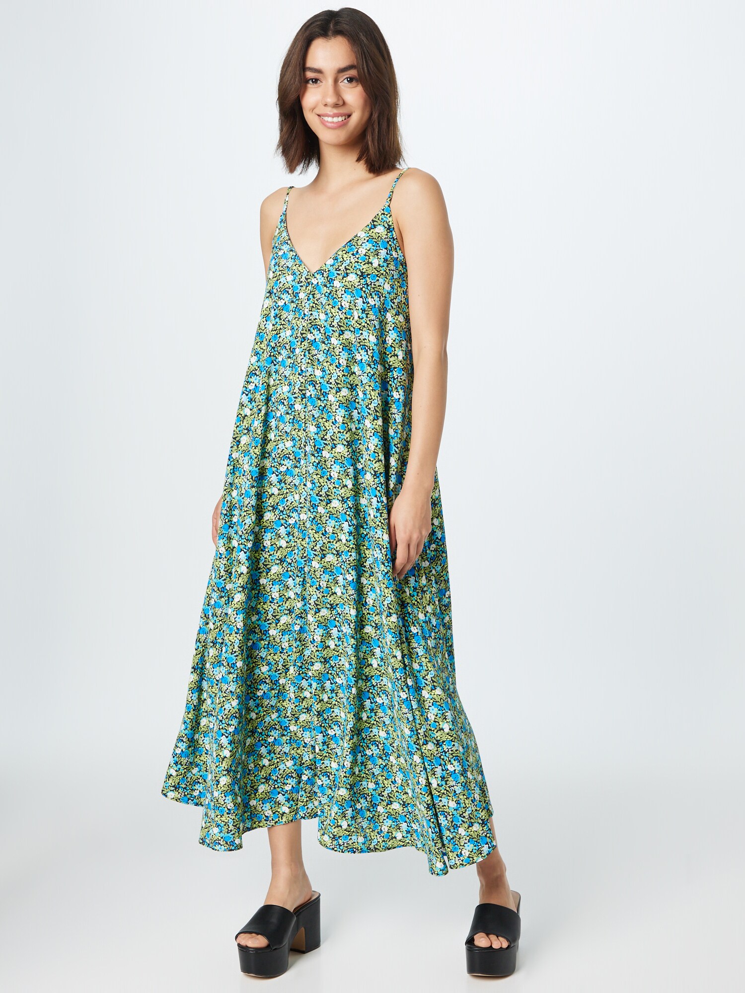 Nasty Gal Nyári ruhák  kék / fűzöld / fekete termék 2. képe