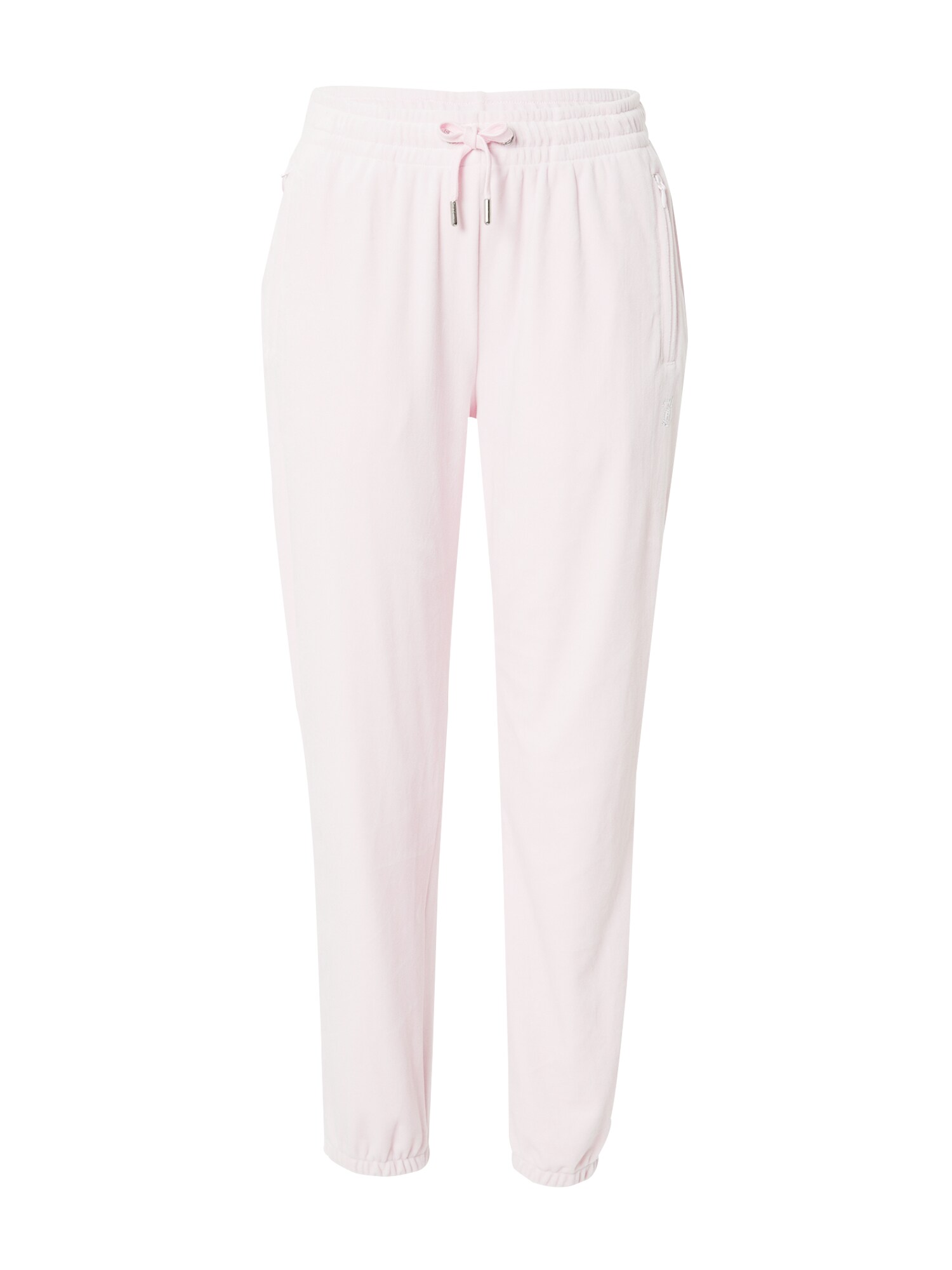 Juicy Couture White Label Kelnės sidabro pilka / rožinė