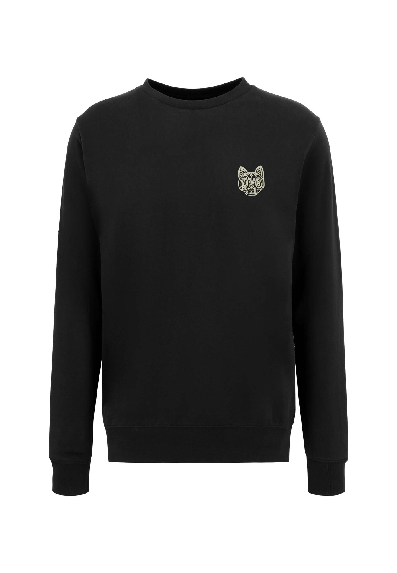 Thumbnail - Sweatshirt 'Asian Rebel Cat Kanji'