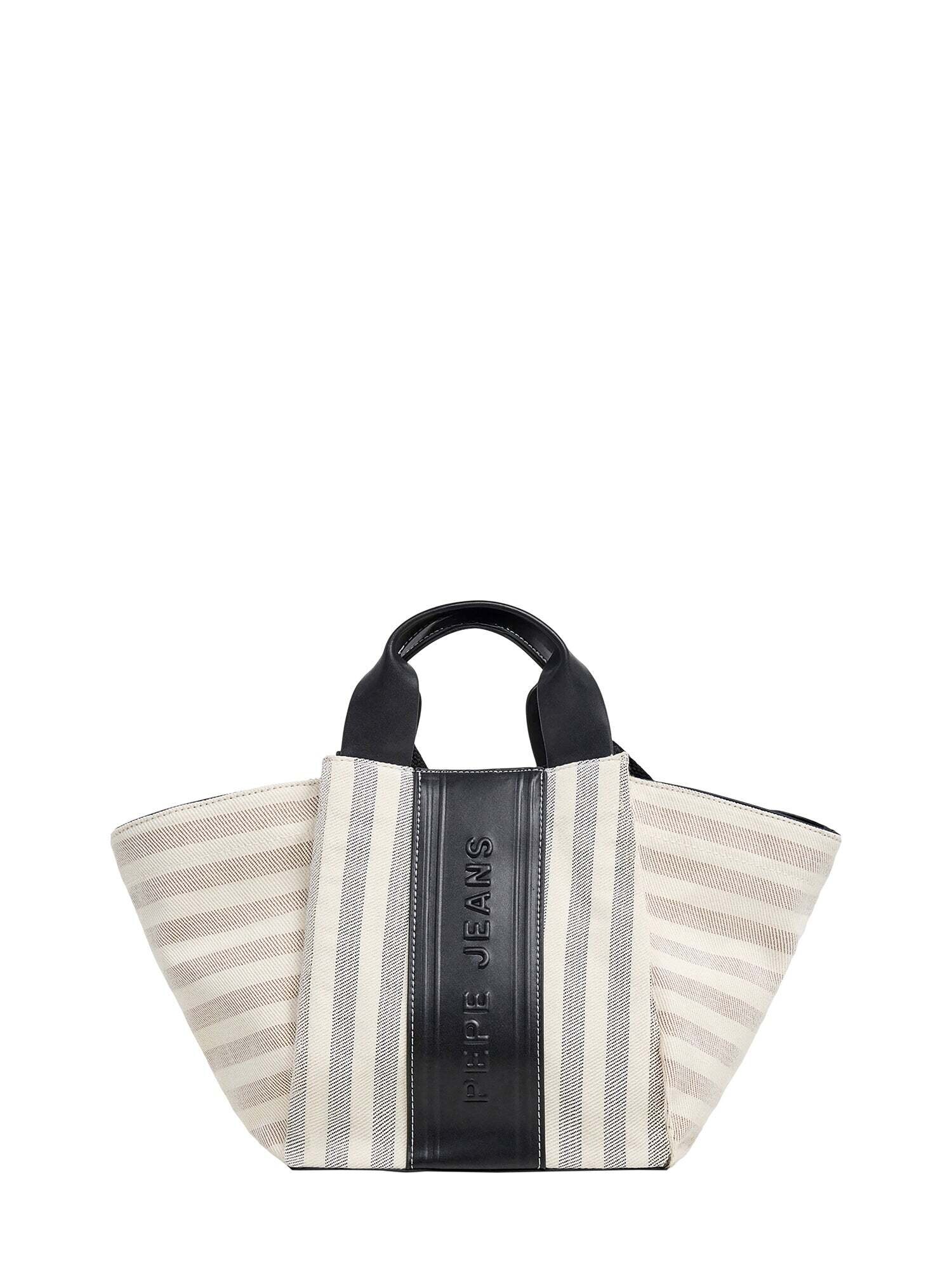Pepe Jeans Handtas 'Aria Niza' Crème / Zwart