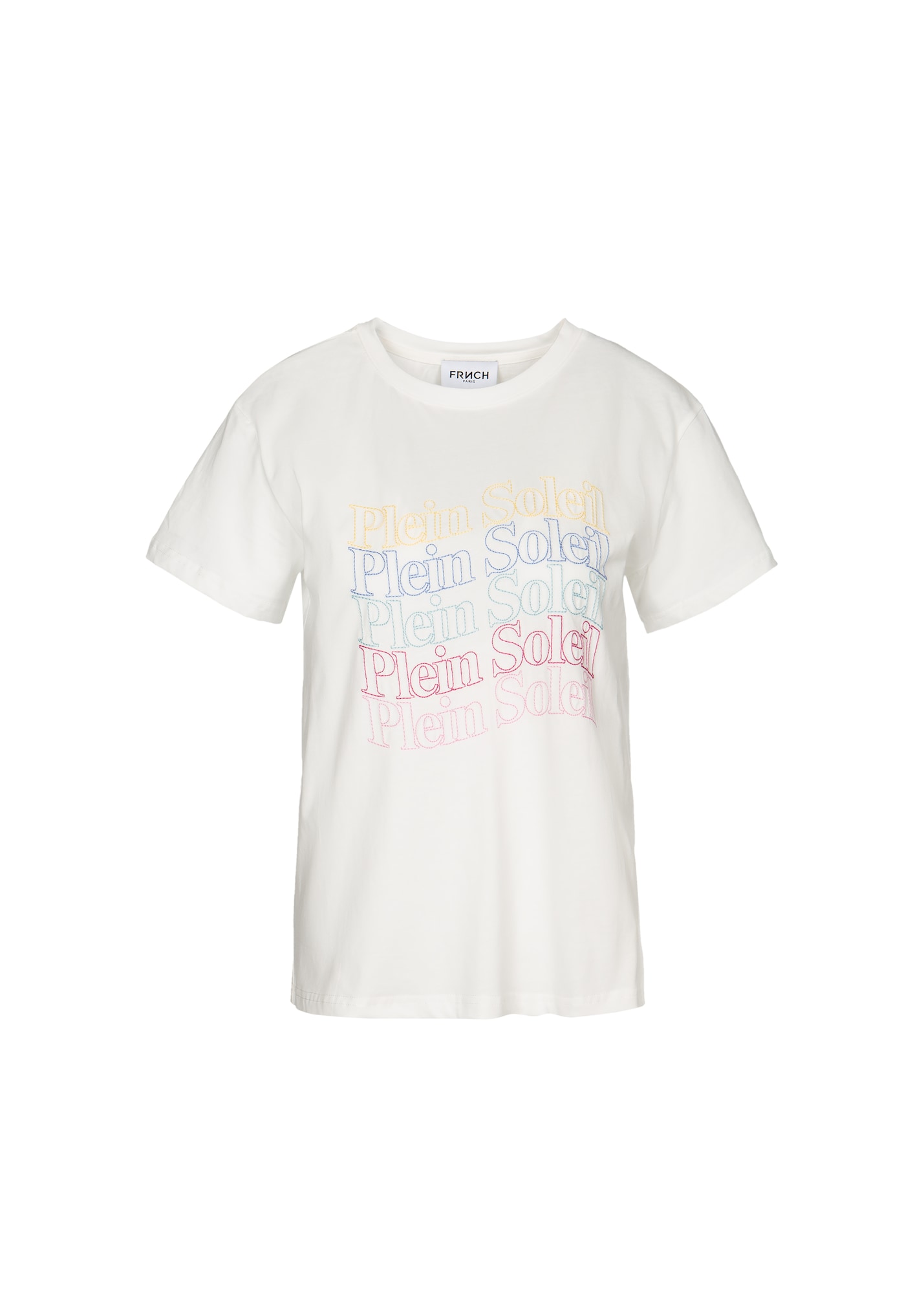 FRNCH PARIS Marškinėliai 'Soleil' mišrios spalvos / balta