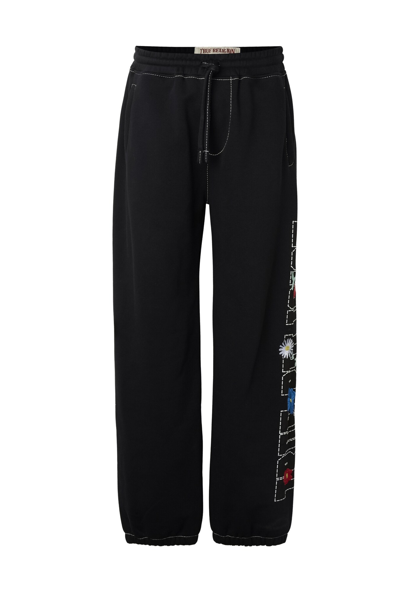 True Religion Pantaloni  blu cobalto / rosso ciliegia / nero / bianco