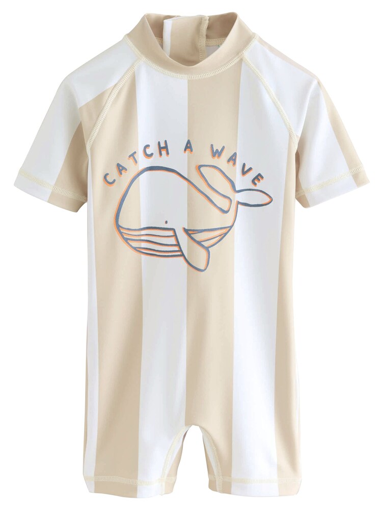 Next Badeanzug Jungen Größe 104 beige / hellblau