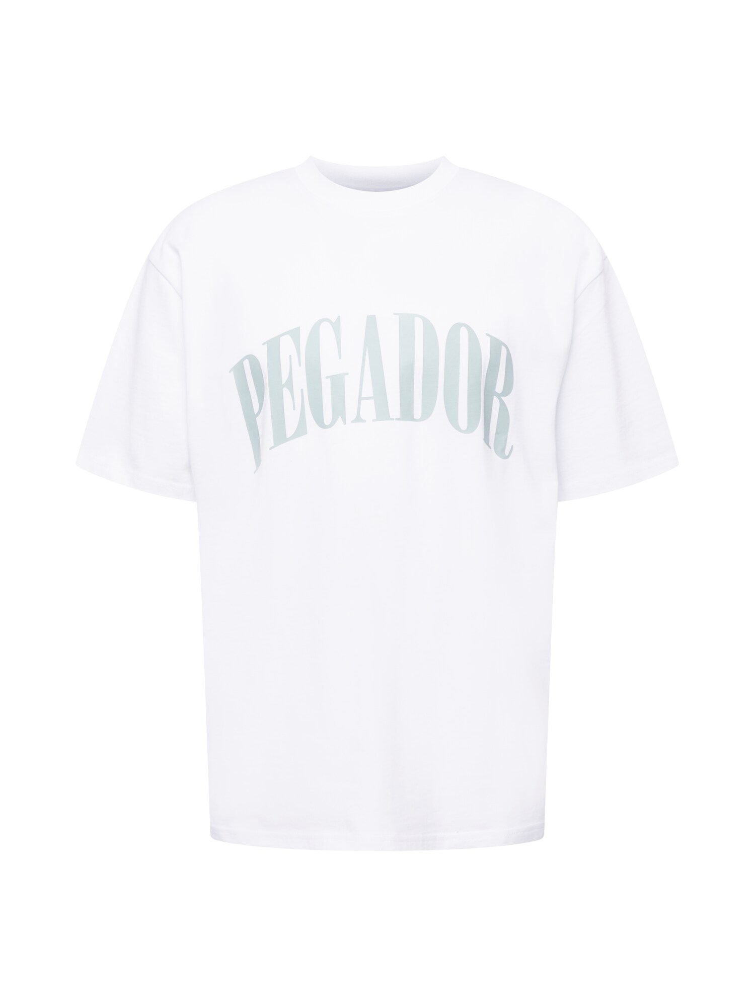 Pegador Marškinėliai 'CALI' balta / pastelinė žalia