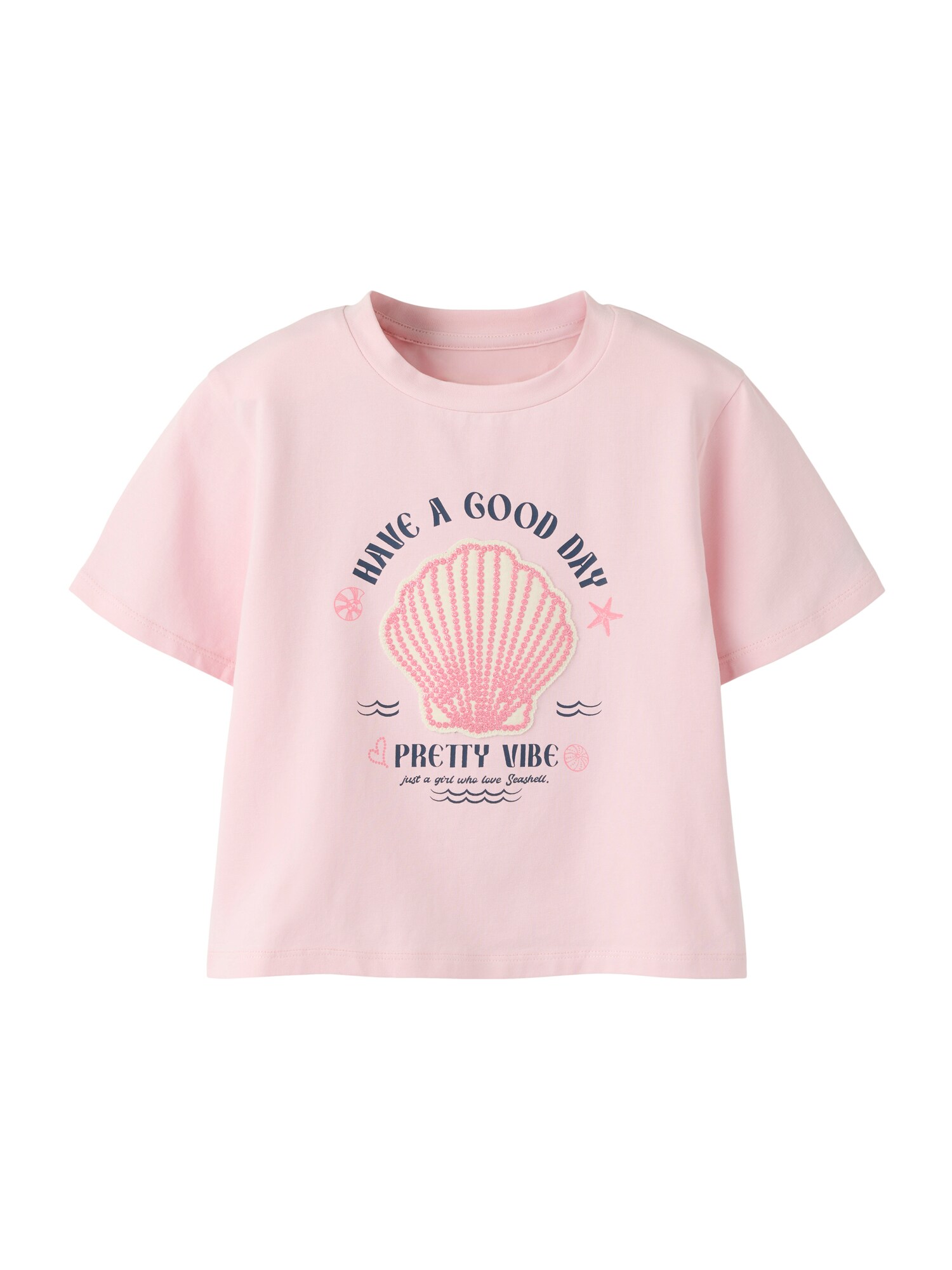 NAME IT Tricou NMFKADIE bleumarin / roz / roz / alb