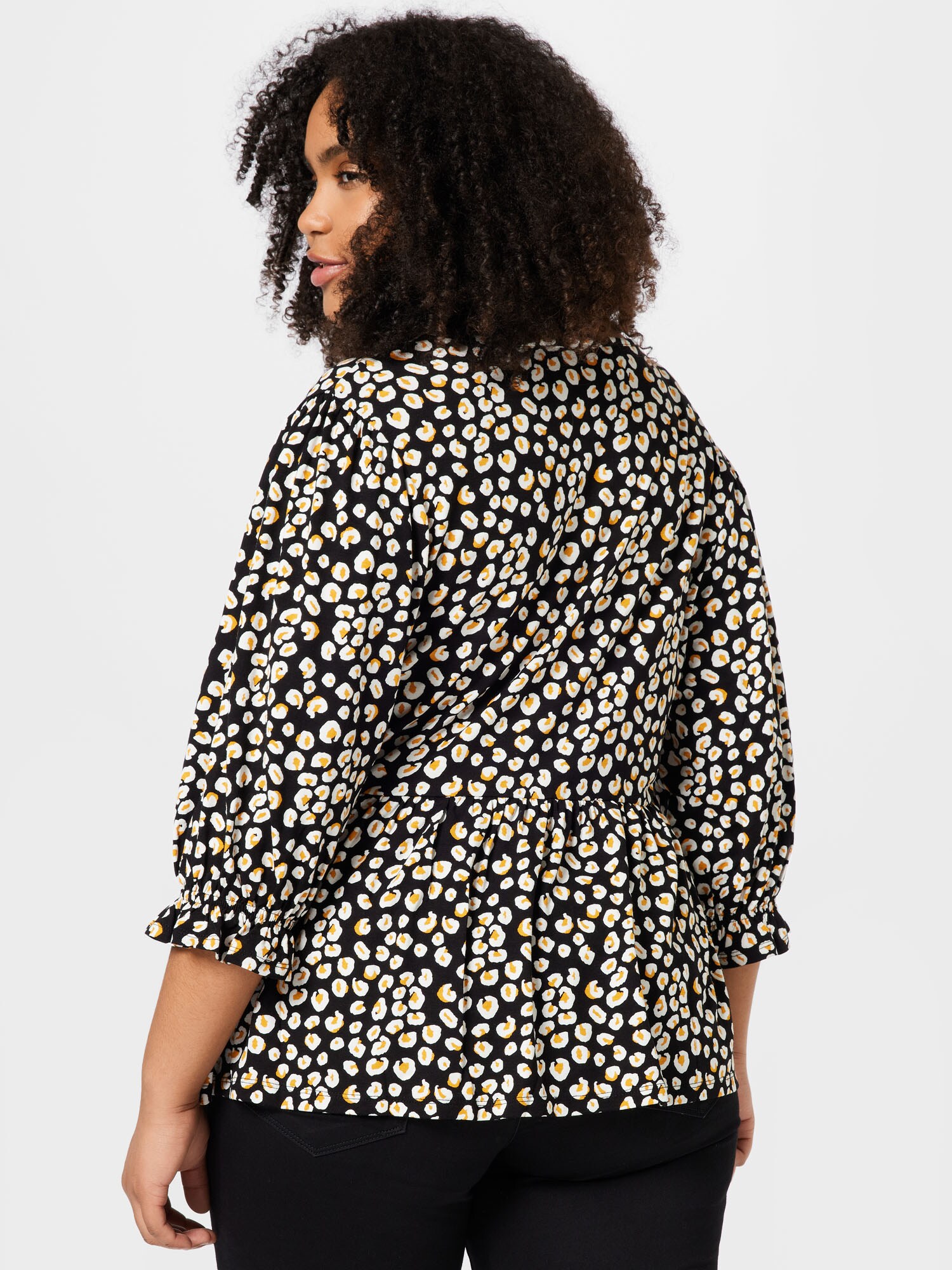 Dorothy Perkins Curve Blúzka karí / čierna / biela (obrázok 3)