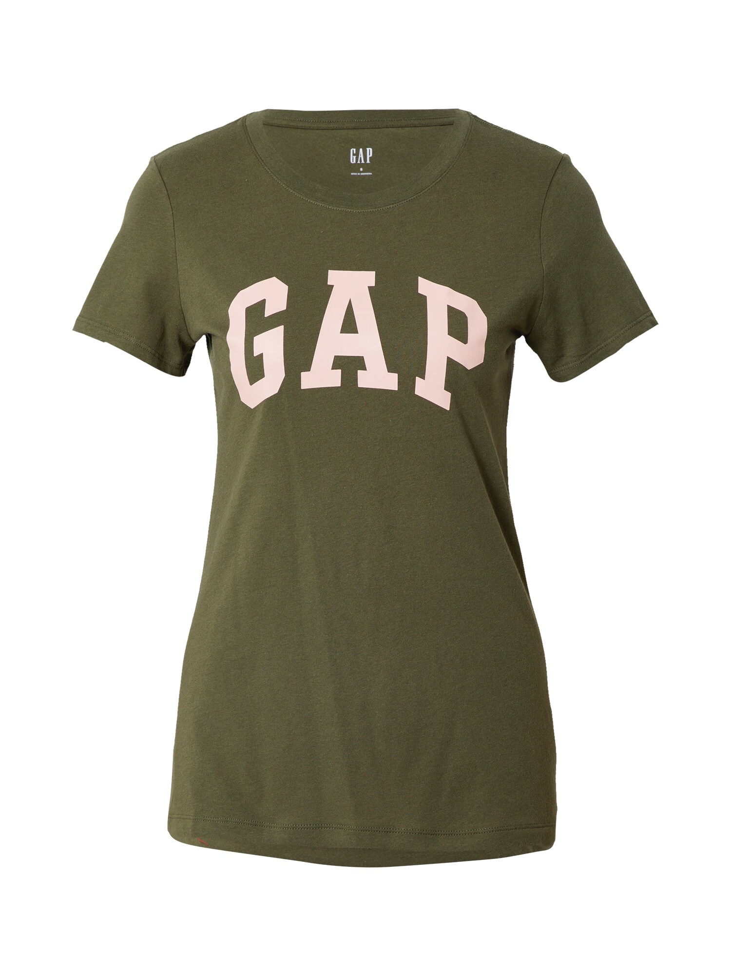 GAP Marškinėliai  alyvuogių spalva / pastelinė rožinė