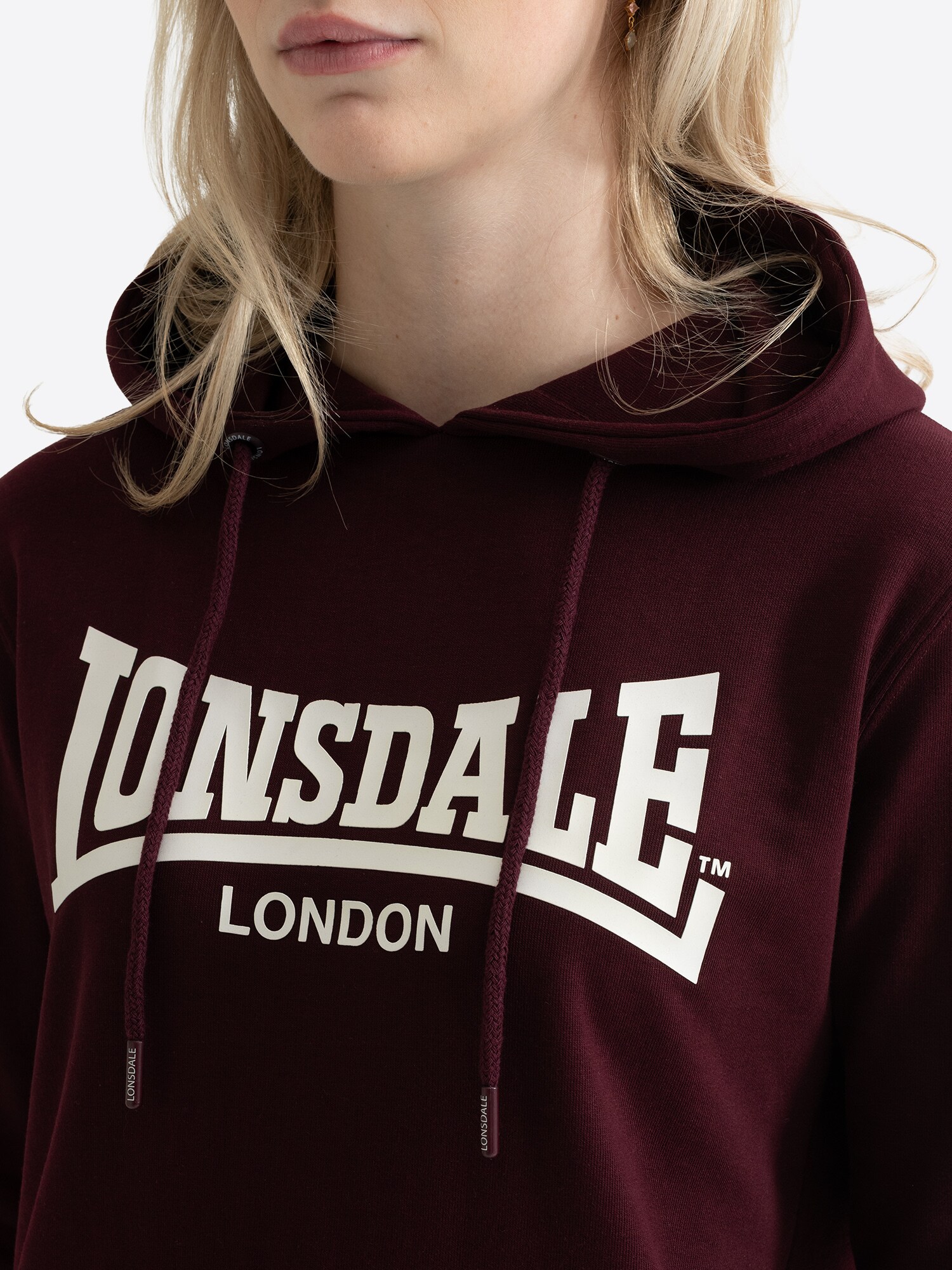 LONSDALE Mikina 'Flookburgh'  červená (obrázok 6)