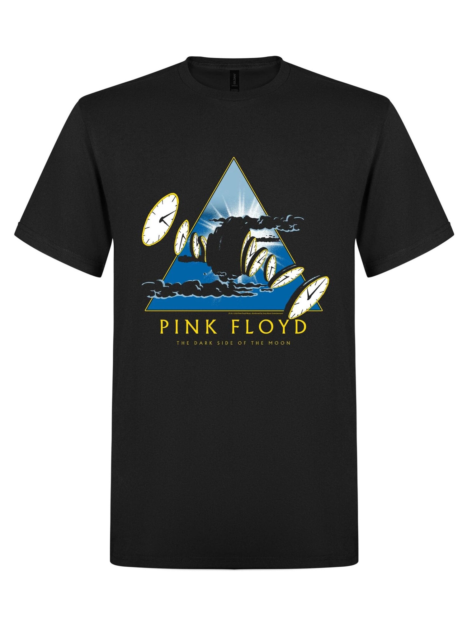 Pink Floyd Camiseta 'Pink Floyd The Dark Side of the Moon Time T-Shirt'  negro