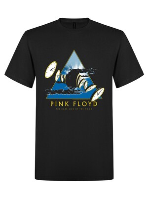 Pink Floyd Camiseta 'Pink Floyd The Dark Side of the Moon Time T-Shirt'  negro