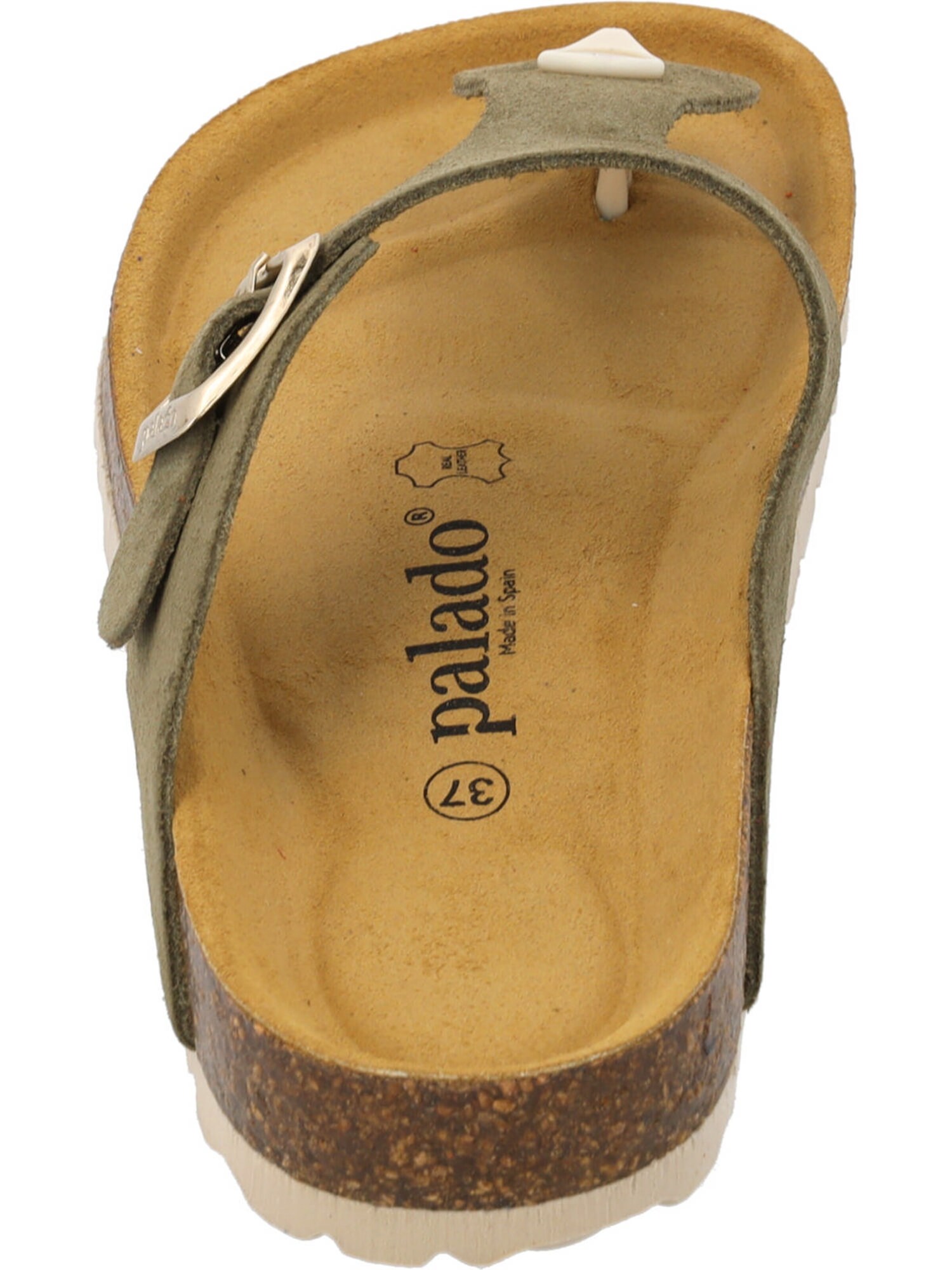 Palado Teenslipper ' Kos Suede Premium Leather' kaki