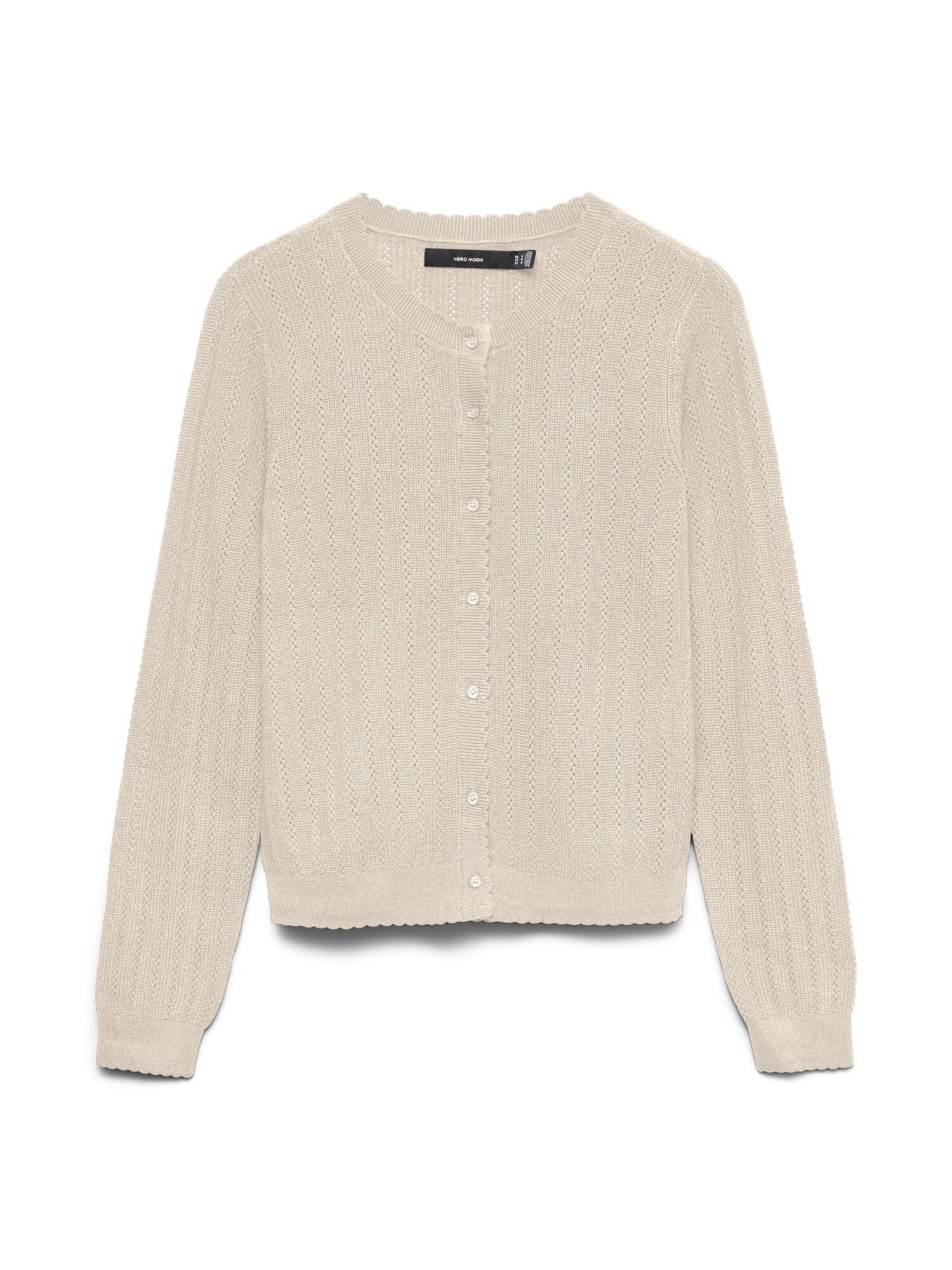 Vero Moda Gebreid Vest '10340562' Wit Gemêleerd
