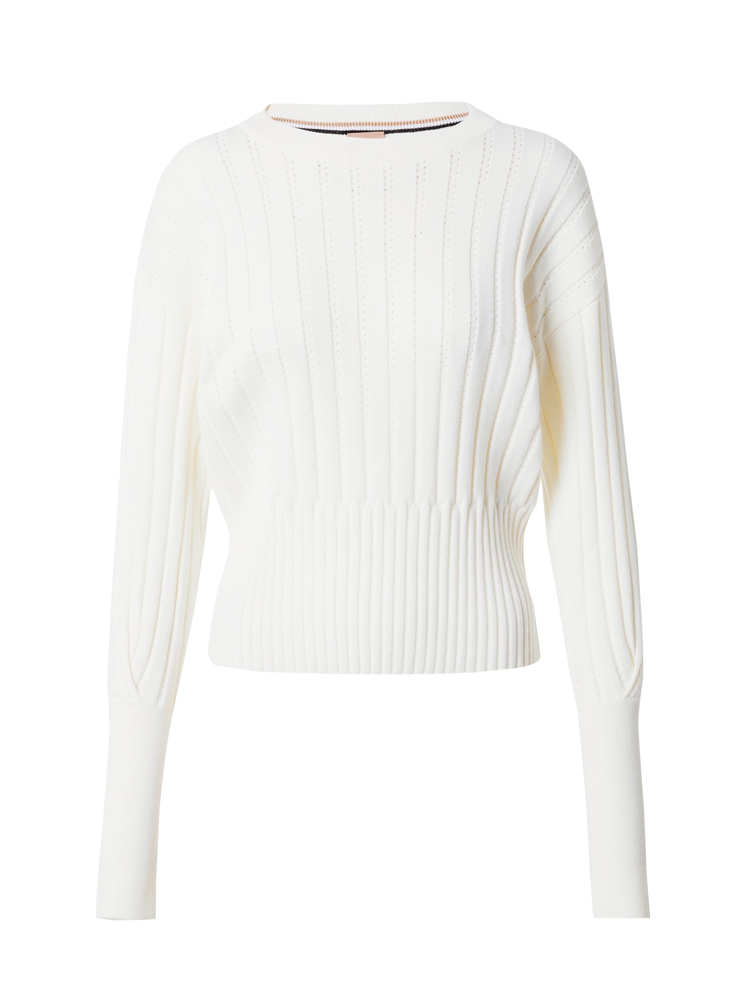 BOSS Black Пуловер 'Fempali'  мръсно бяло