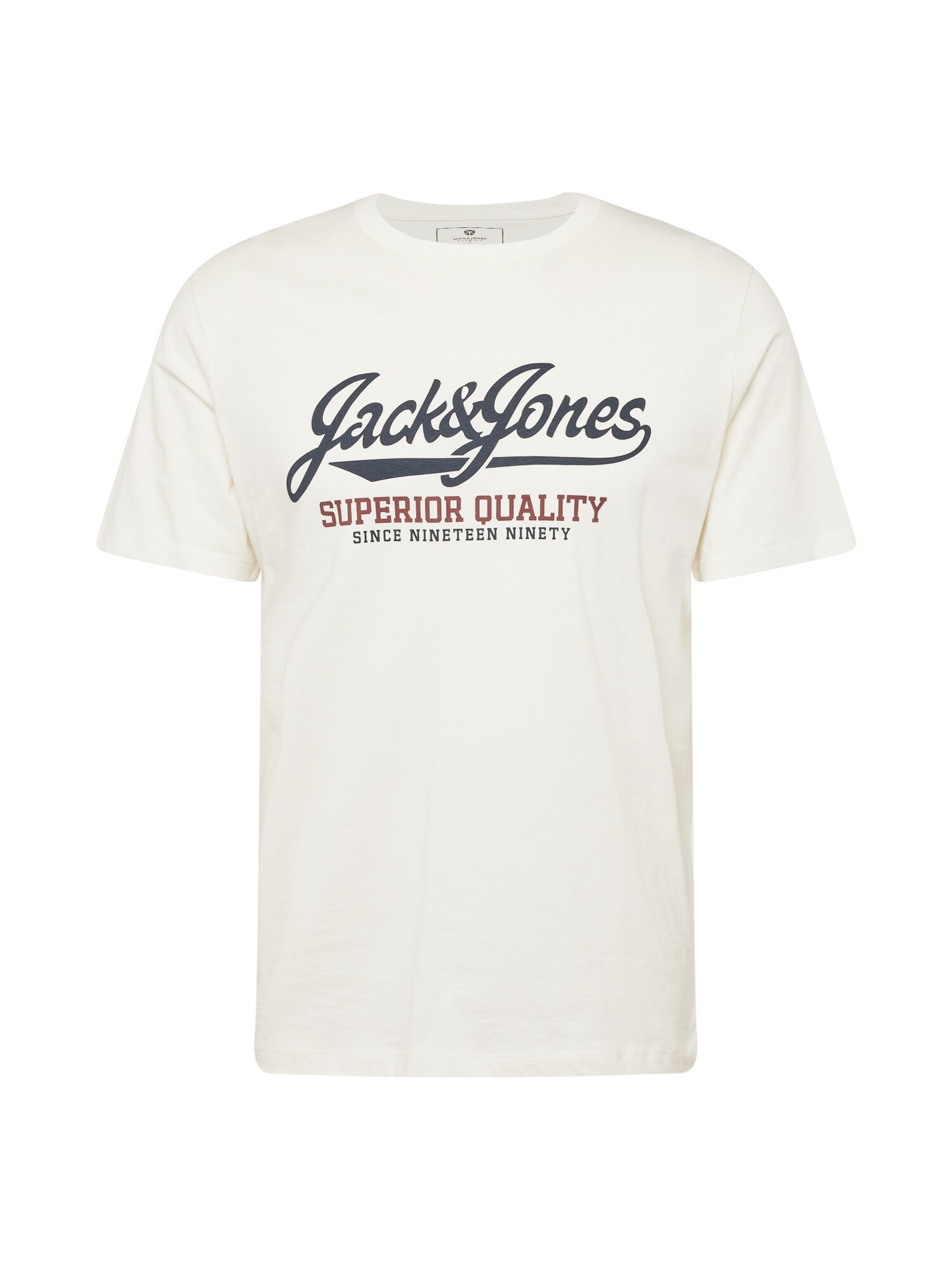 JACK & JONES Tričko 'JPRBLUHUDSON'  námornícka modrá / tmavočervená / biela