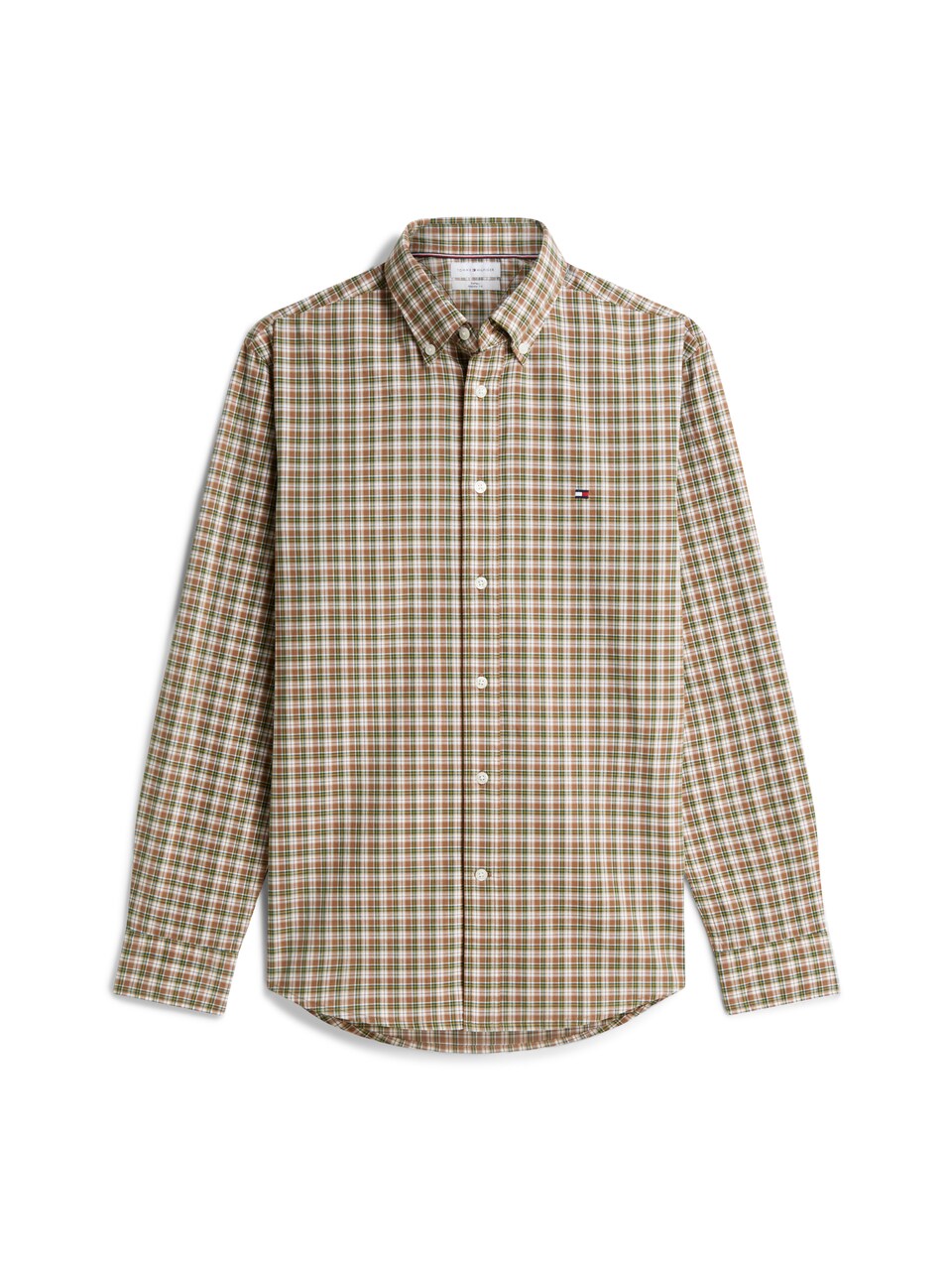 Skjorta 'Flex' camel / gul / grön