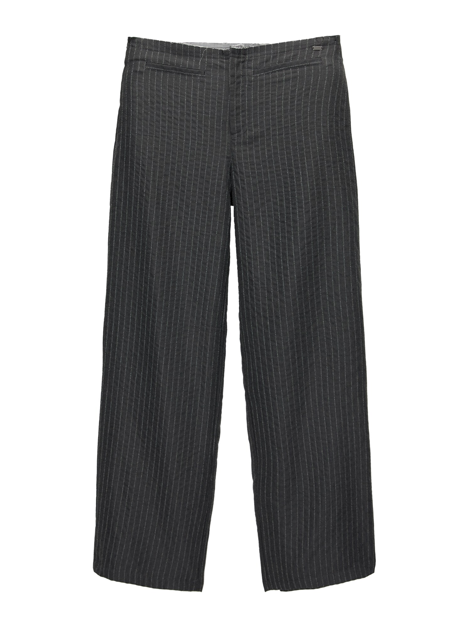 Pull&Bear Nadrág  sötétszürke / fehér akciós termékkép 1