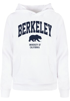 Merchcode Sweatshirt ‘Berkeley University – Bear’ Nachtblauw / Wit