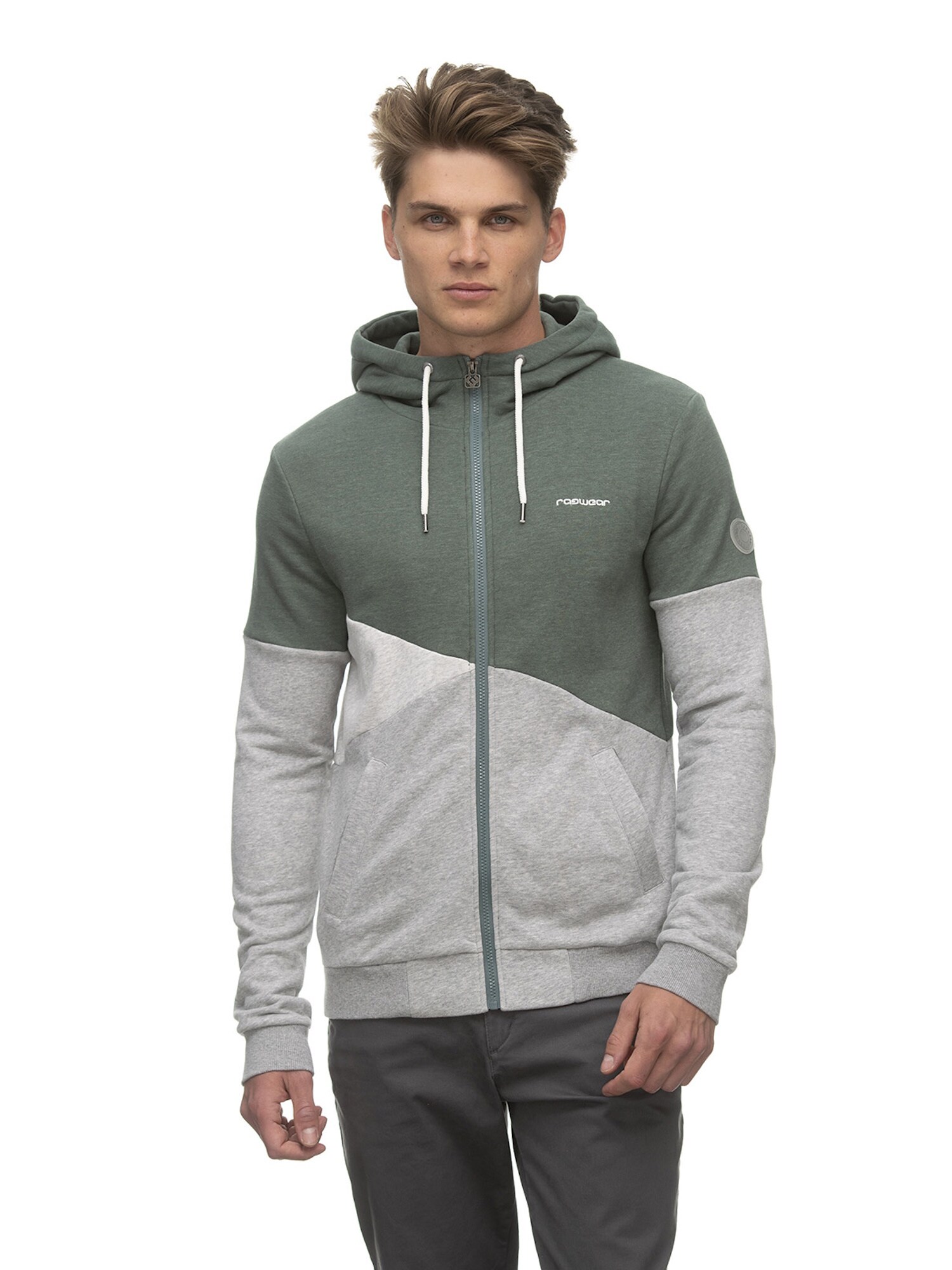 Ragwear Tepláková bunda 'Sofian'  sivá / nefritová