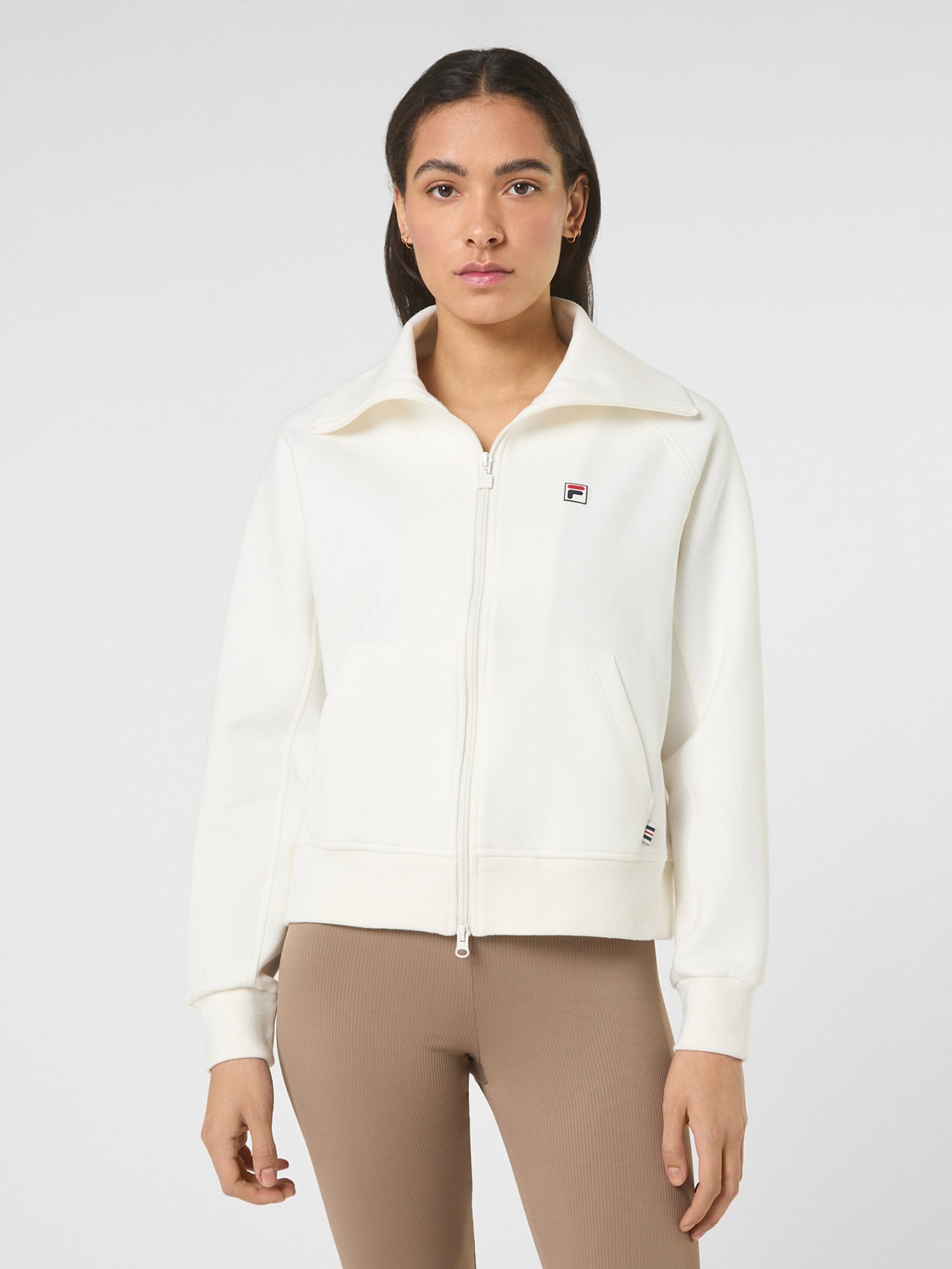 FILA Sudadera 'MONTELORO relaxed high collar scuba jacket' offwhite – imagen 1