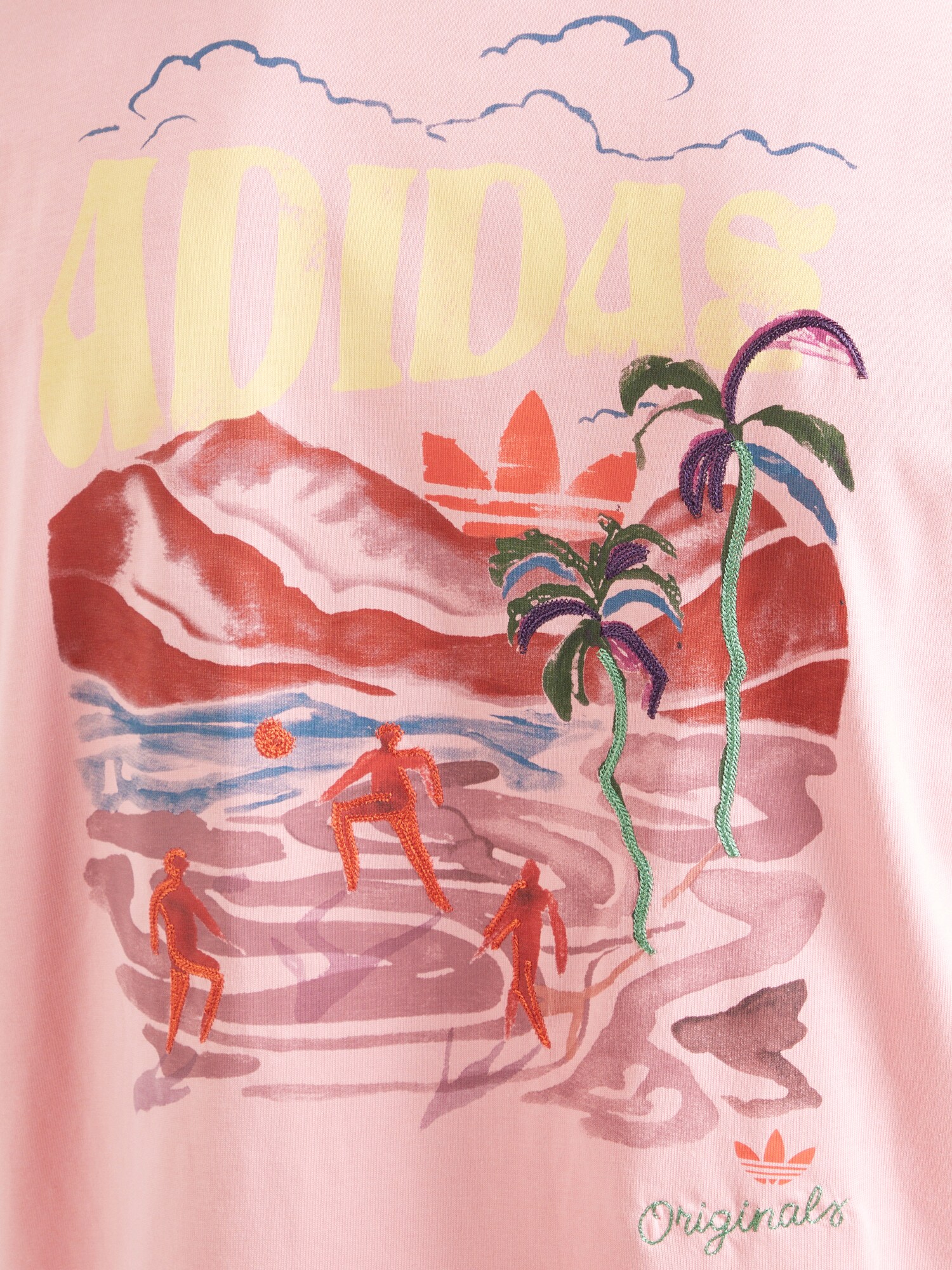 ADIDAS ORIGINALS Tričko modrá / pastelovo žltá / ružová / čerešňová (obrázok 5)