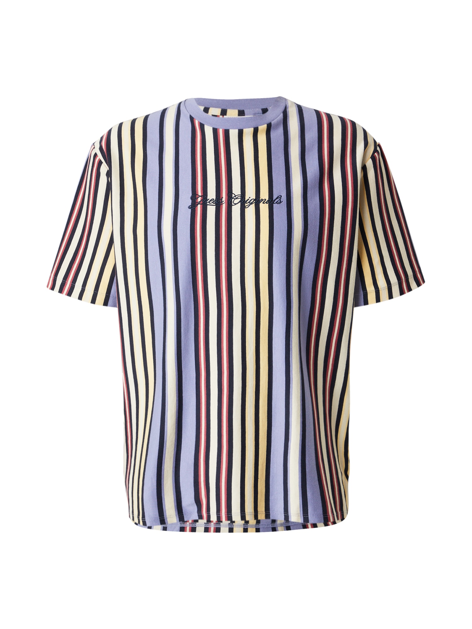 GUESS Originals Póló  pasztellsárga / levendula / fekete / fehér akciós termékkép 1