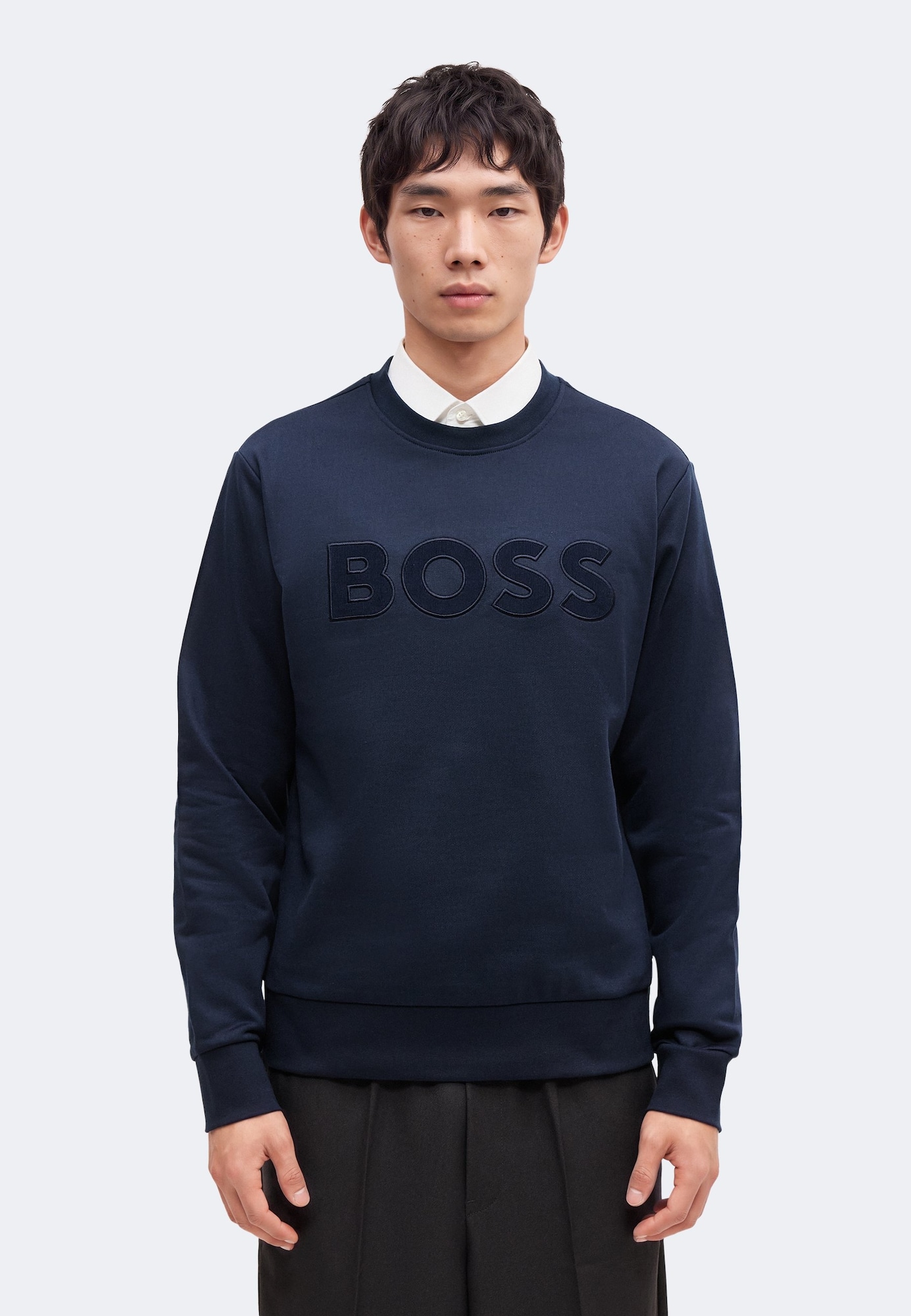 BOSS Sudadera 'C-Soleri 85'  marino – imagen 4