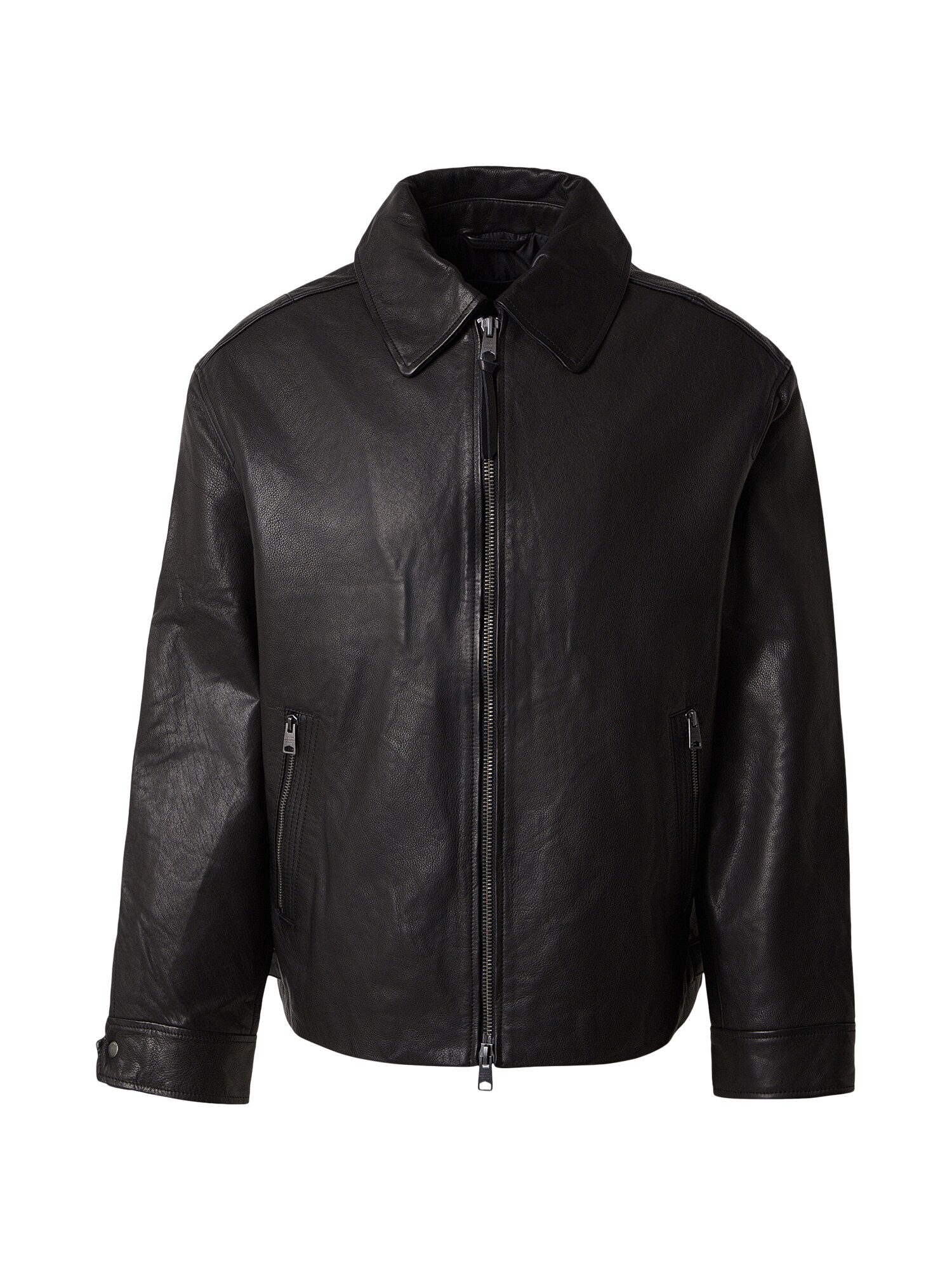 AllSaints Geacă de primăvară-toamnă GARRISON  negru