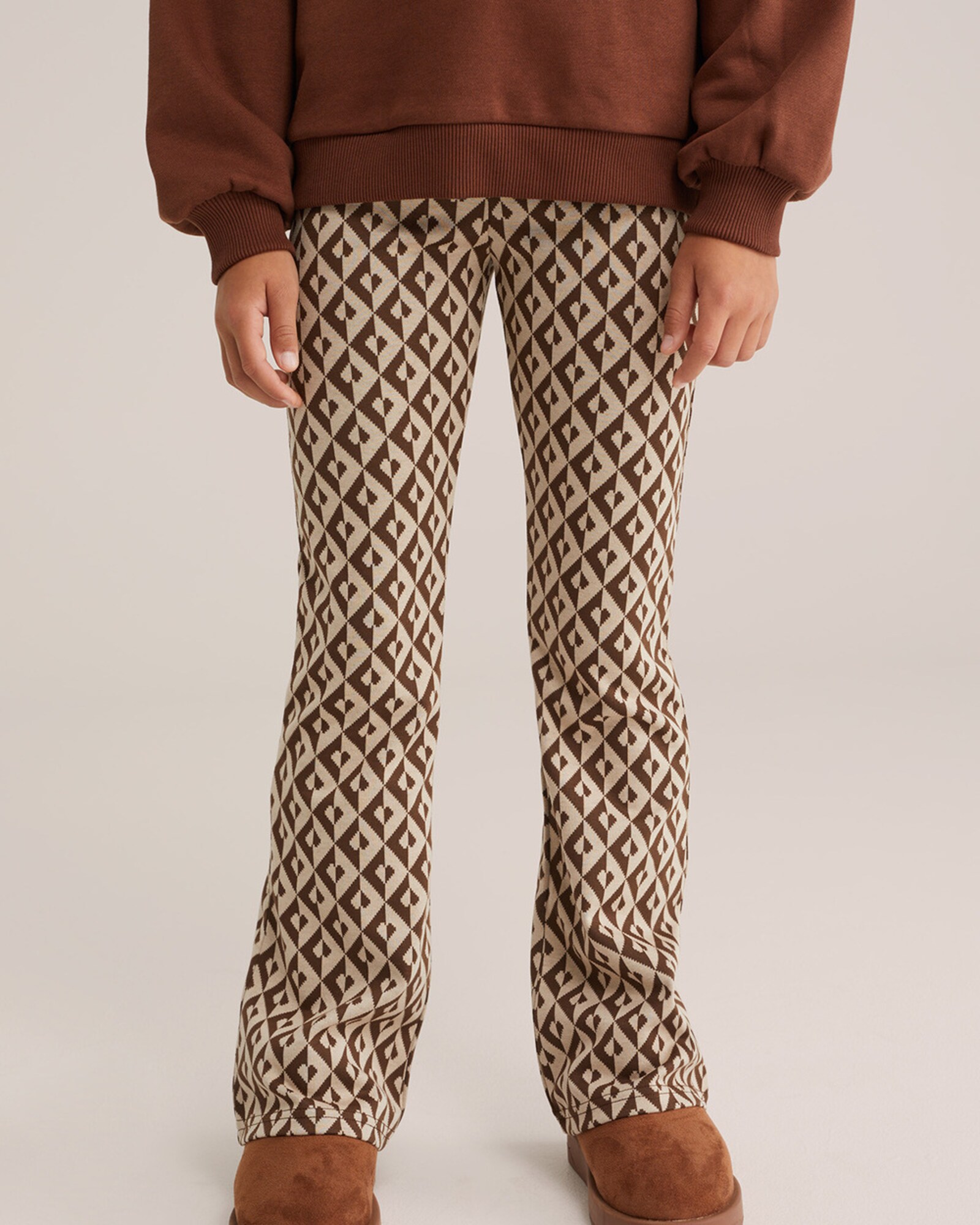 WE Fashion Legíny farba ťavej srsti / čokoládová (obrázok 4)
