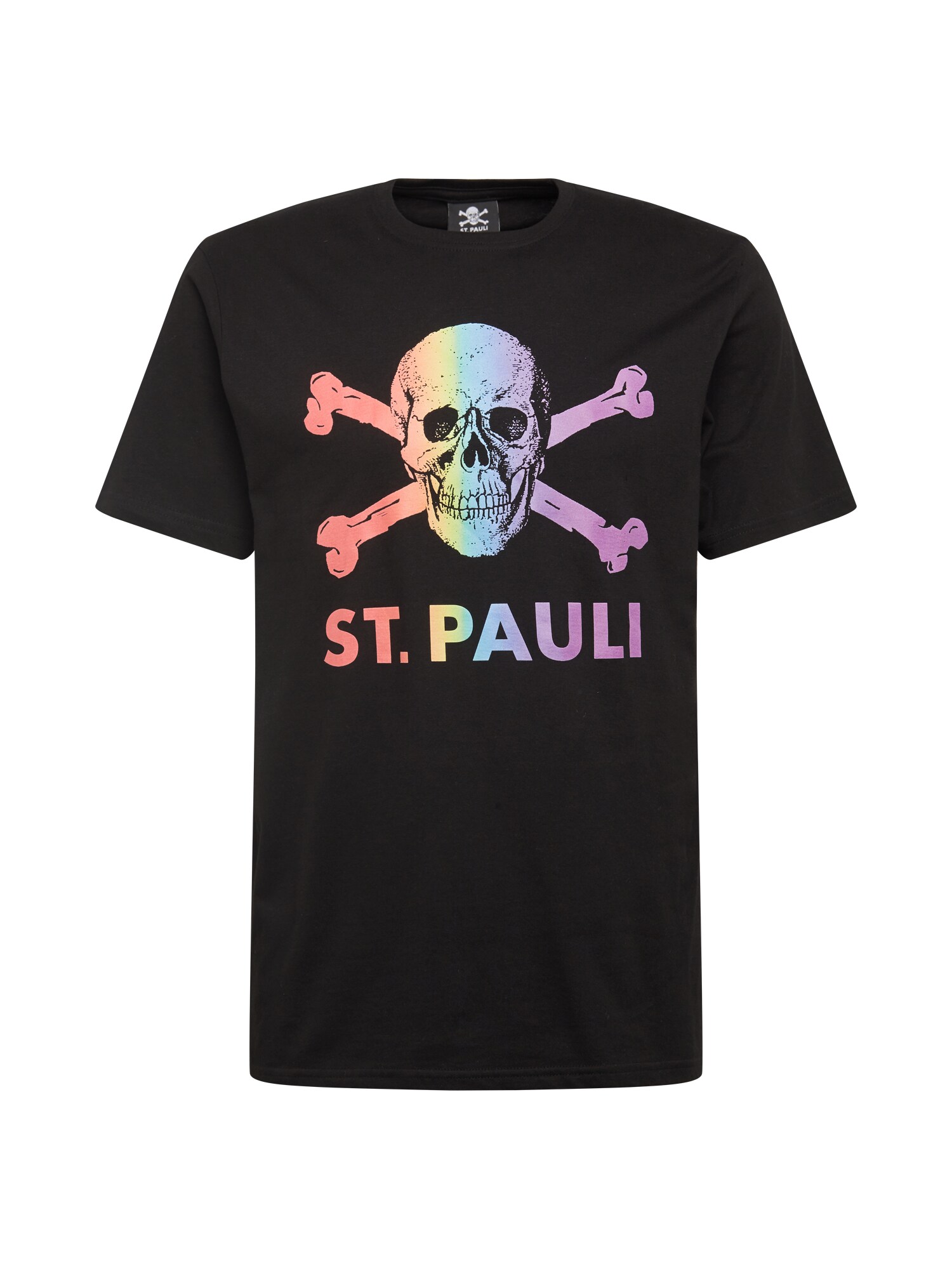 FC St. Pauli Marškinėliai 'Regenbogen'  mišrios spalvos / juoda