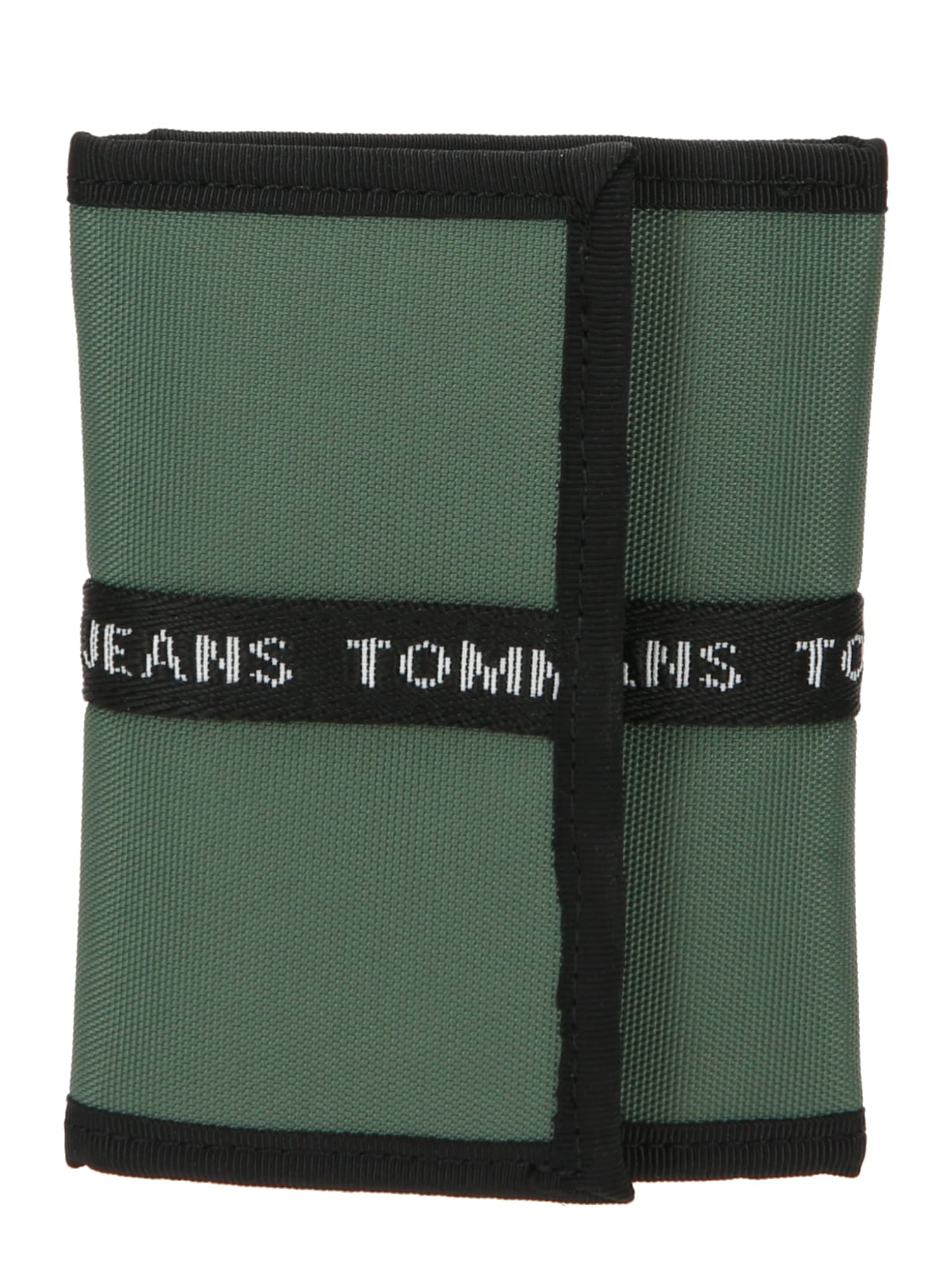 Tommy Jeans Denarnica  smaragd / črna / bela