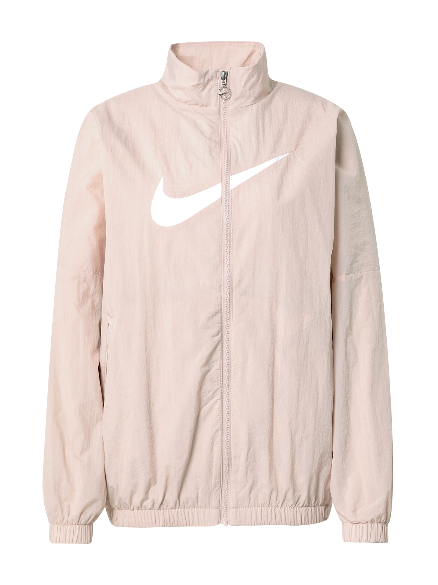 Nike Sportswear Demisezoninė striukė pastelinė rožinė / balta