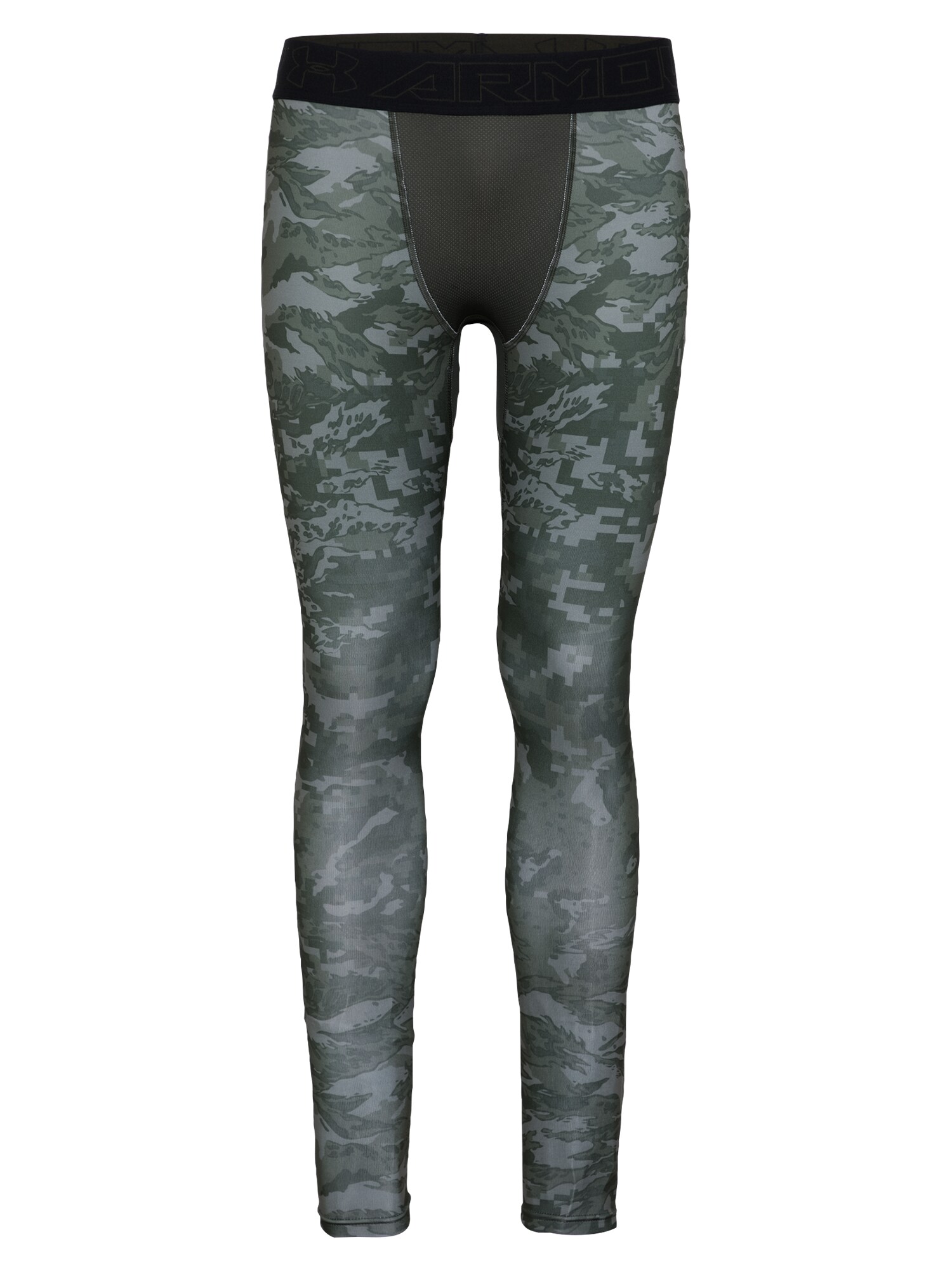 UNDER ARMOUR Sportinės kelnės  pastelinė žalia / rusvai žalia / juoda