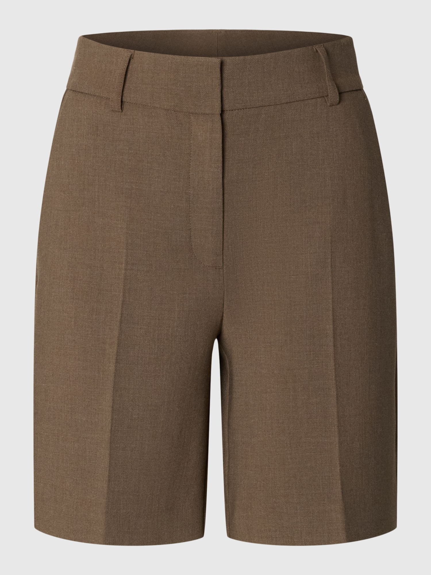 SELECTED Pantalón de pinzas  marrón
