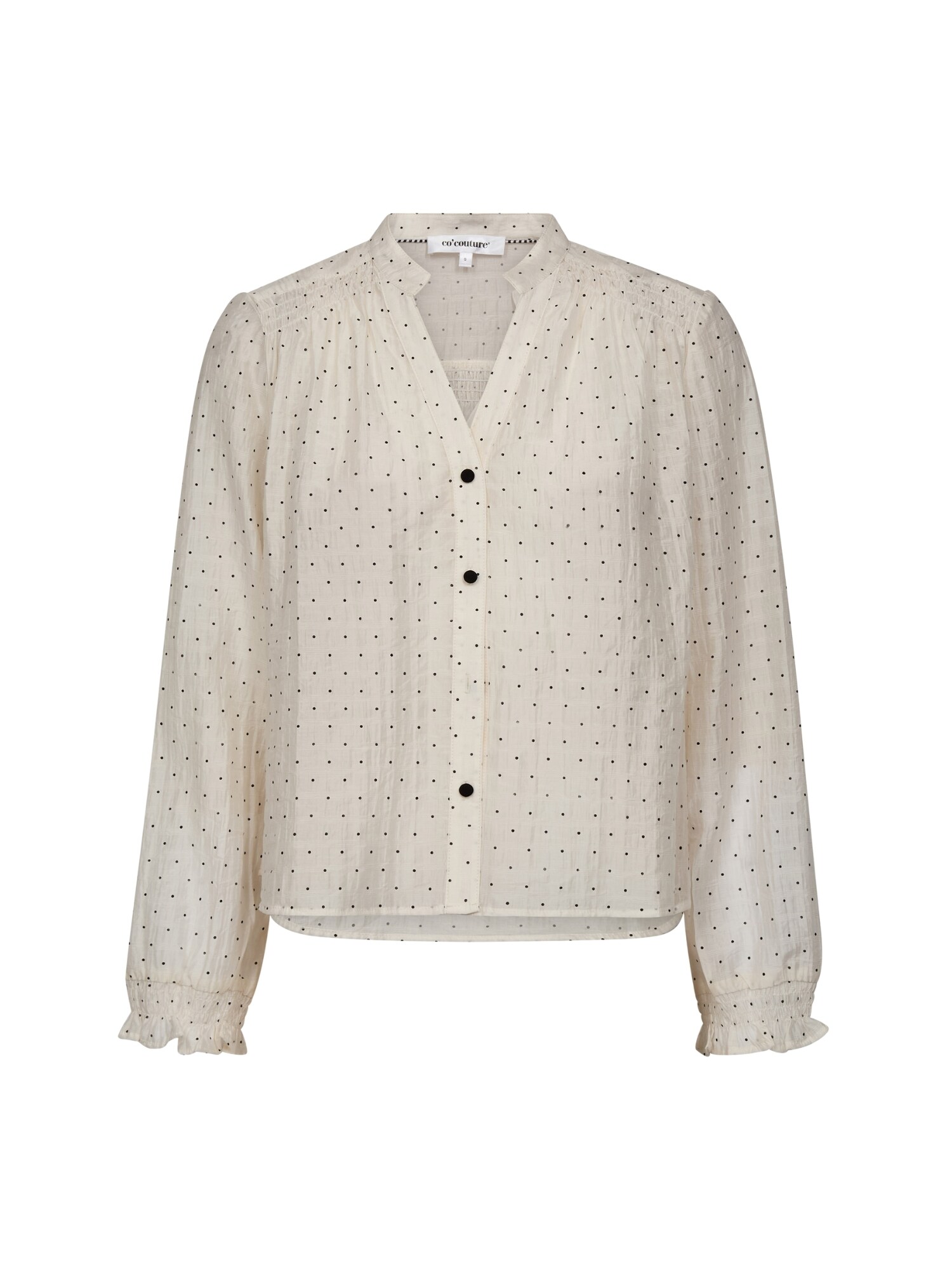 co'couture Tricou ' DallyCC '  alb murdar