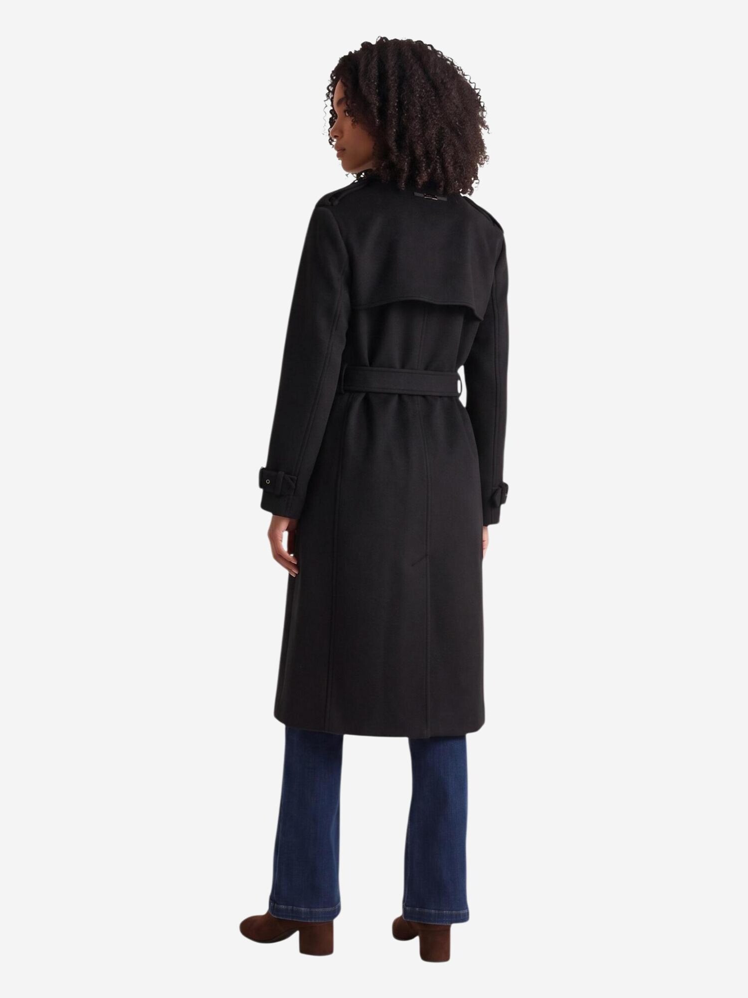 GUESS Abrigo de invierno 'EVE MELTON TRENCH W6BL51 W4138' negro – imagen 3