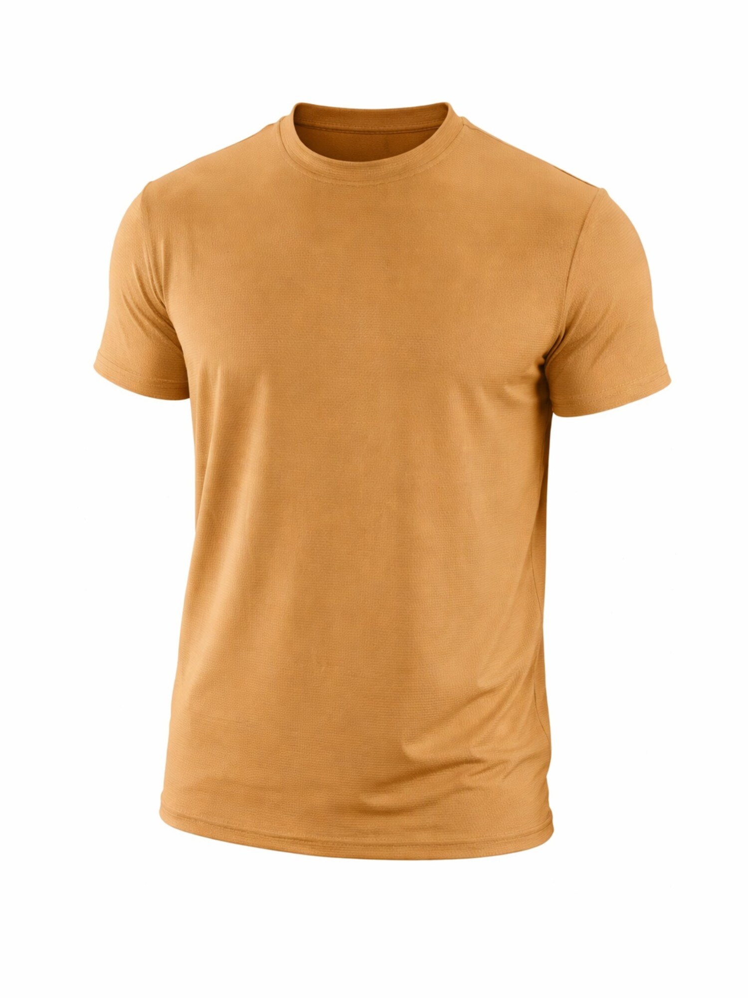PANTONECLO Camiseta funcional 'Pantoneclo Men's Gym Crew Neck Short Sleeve T-Shirt' amarillo moteado