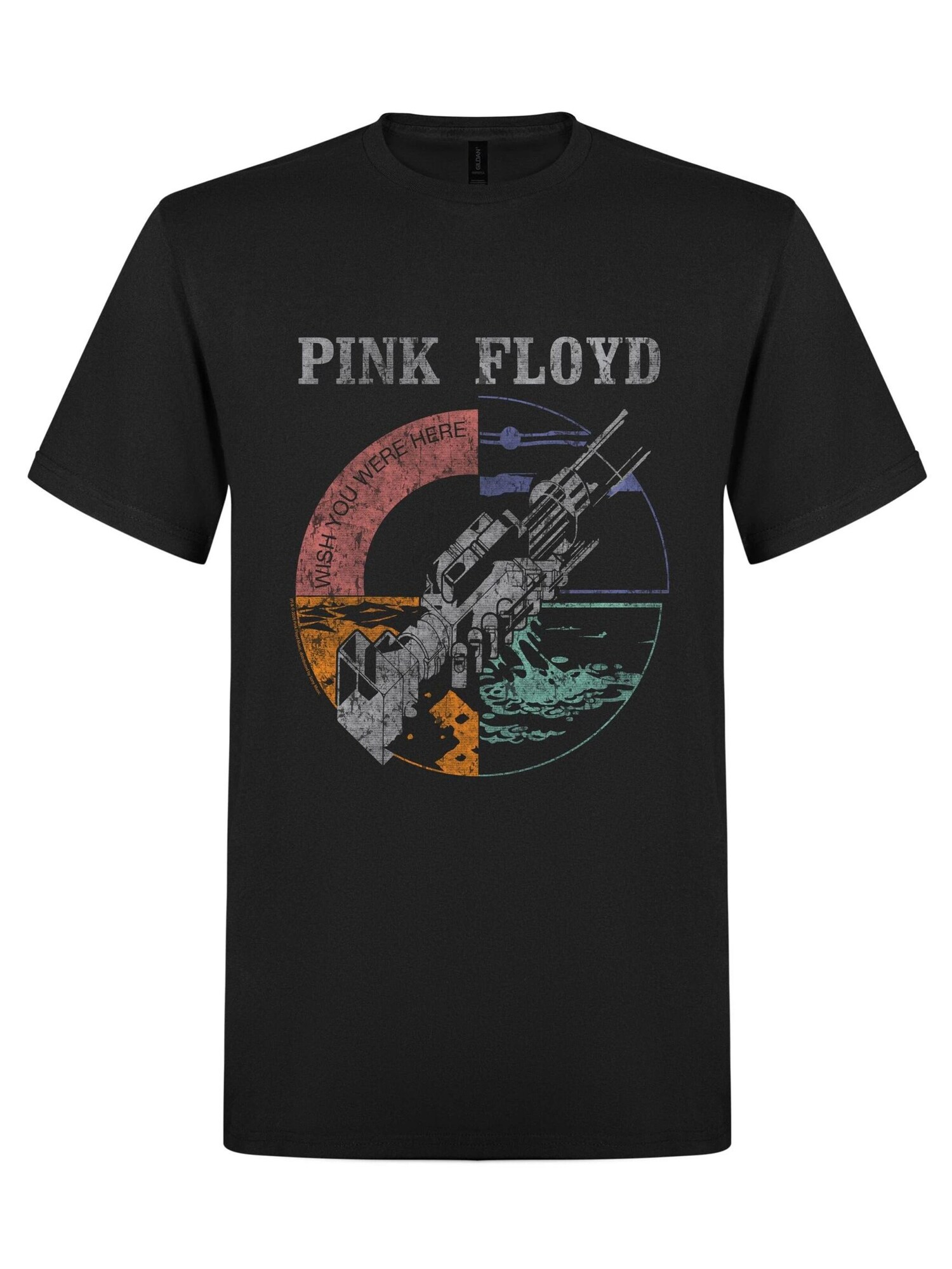 T-shirt 'Pink Floyd Wish you were Distressed t-shirt'